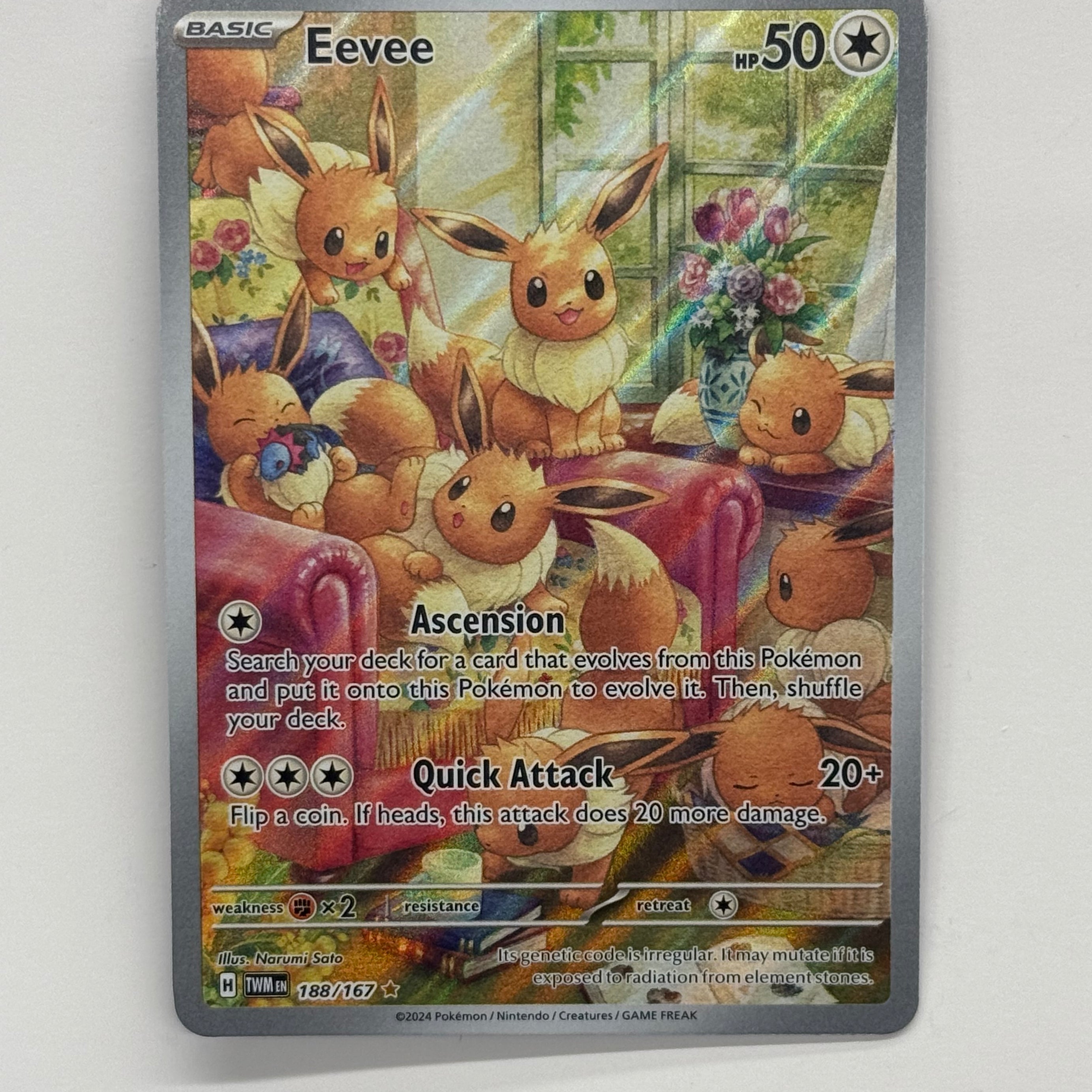 Pokémon TCG - Twilight Masquerade Eevee 188/167 NM