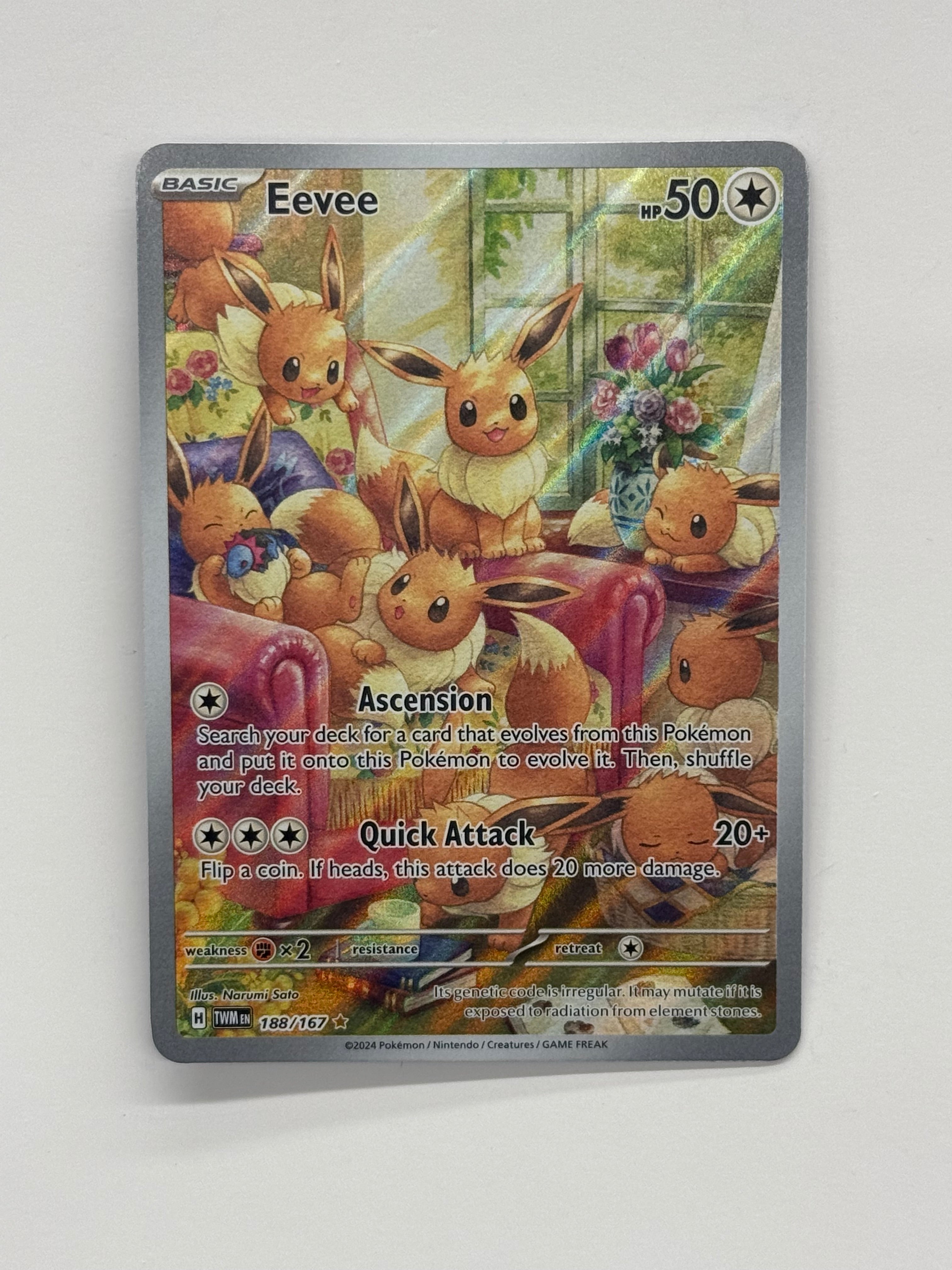 Pokémon TCG - Twilight Masquerade Eevee 188/167 NM