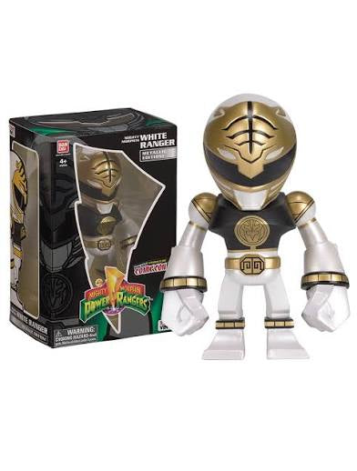 Bandai Tokyo Vinyl Mighty Morphin Power Rangers White Ranger Metallic Edition NYCC 2015 Exclusive