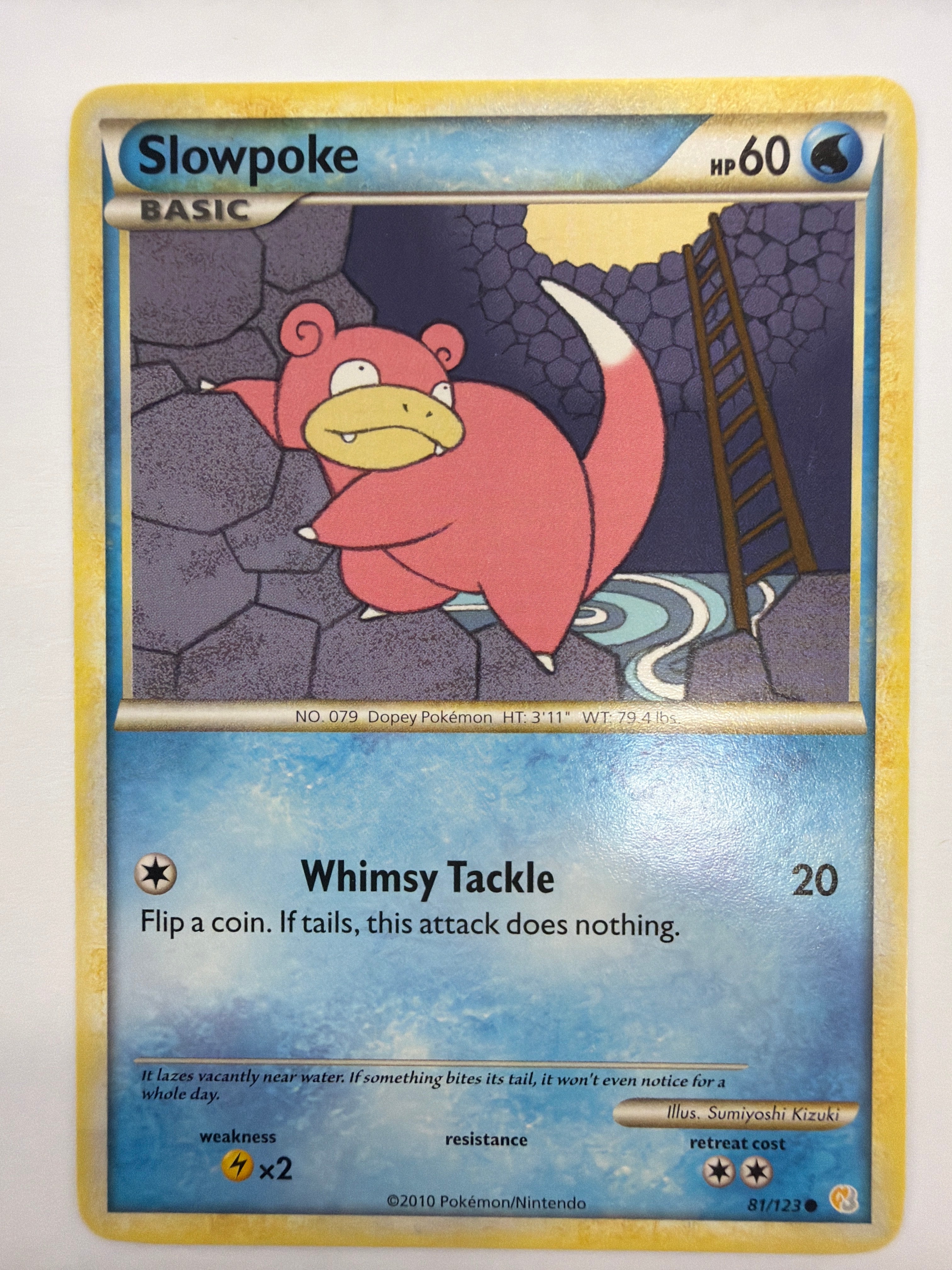 Pokémon TCG - HeartGold SoulSilver Slowpoke 81/123 Non-Holo NM
