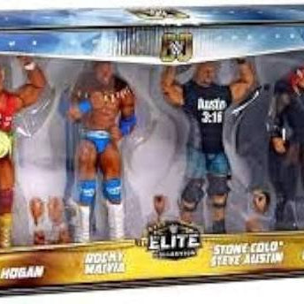 WWE Mattel Elite Collection Then Now Forever Together Target Exclusive Action Figure 4-Pack