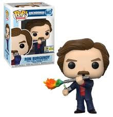 Funko Pop Movies Anchorman Ron Burgundy with Weapon 2020 Summer Convention Exclusive 947
