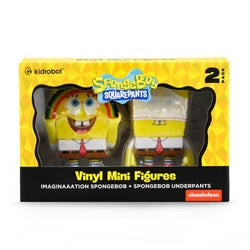 Kidrobot Nickelodeon SpongeBob SquarePants Imaginaaation SpongeBob + SpongeBob Underpants Vinyl Mini Figures 2-Pack