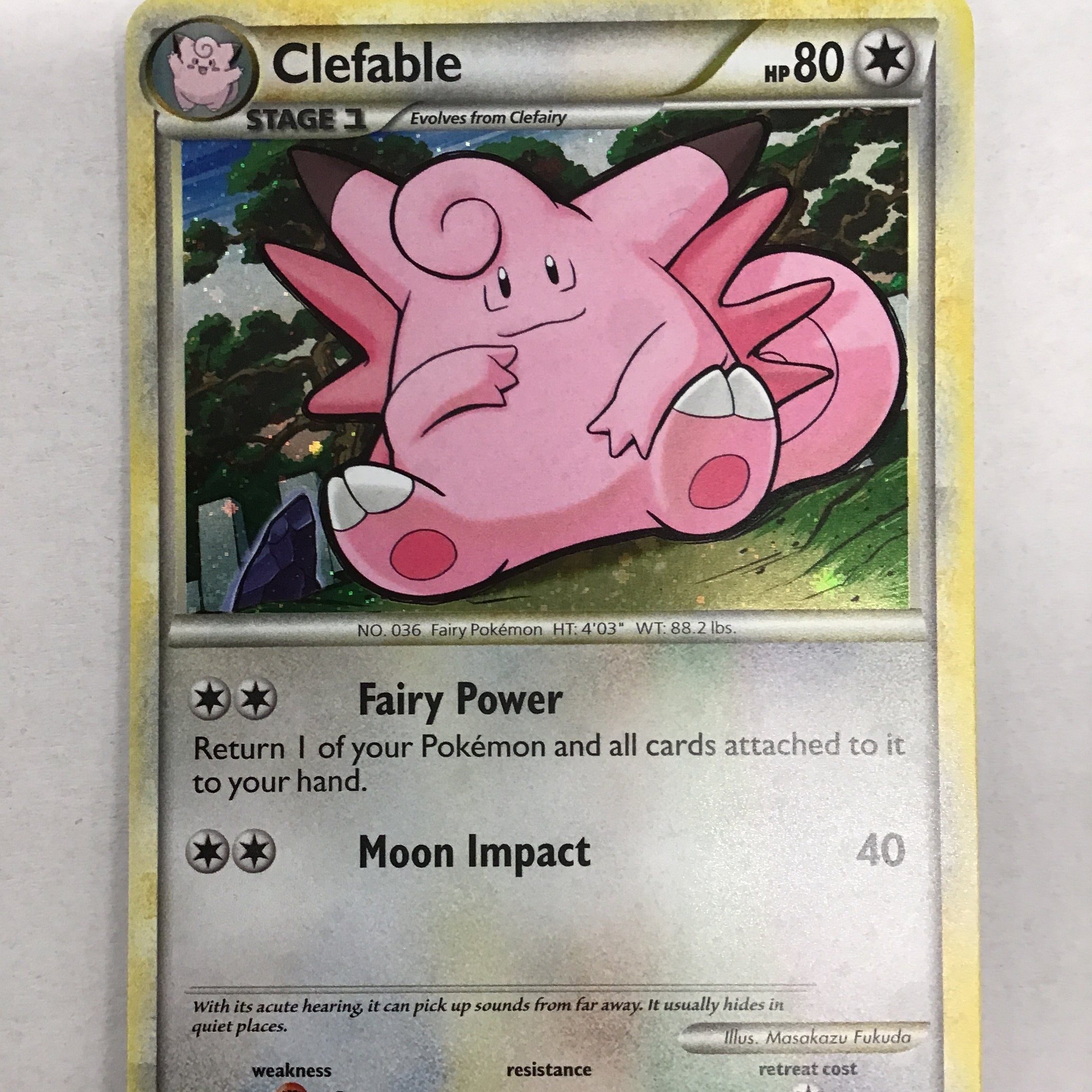 Pokémon TCG - HeartGold & SoulSilver Clefable 3/123 NM