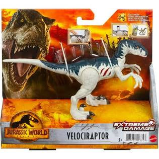 Jurassic World Dominion Extreme Damage Velociraptor Action Figure