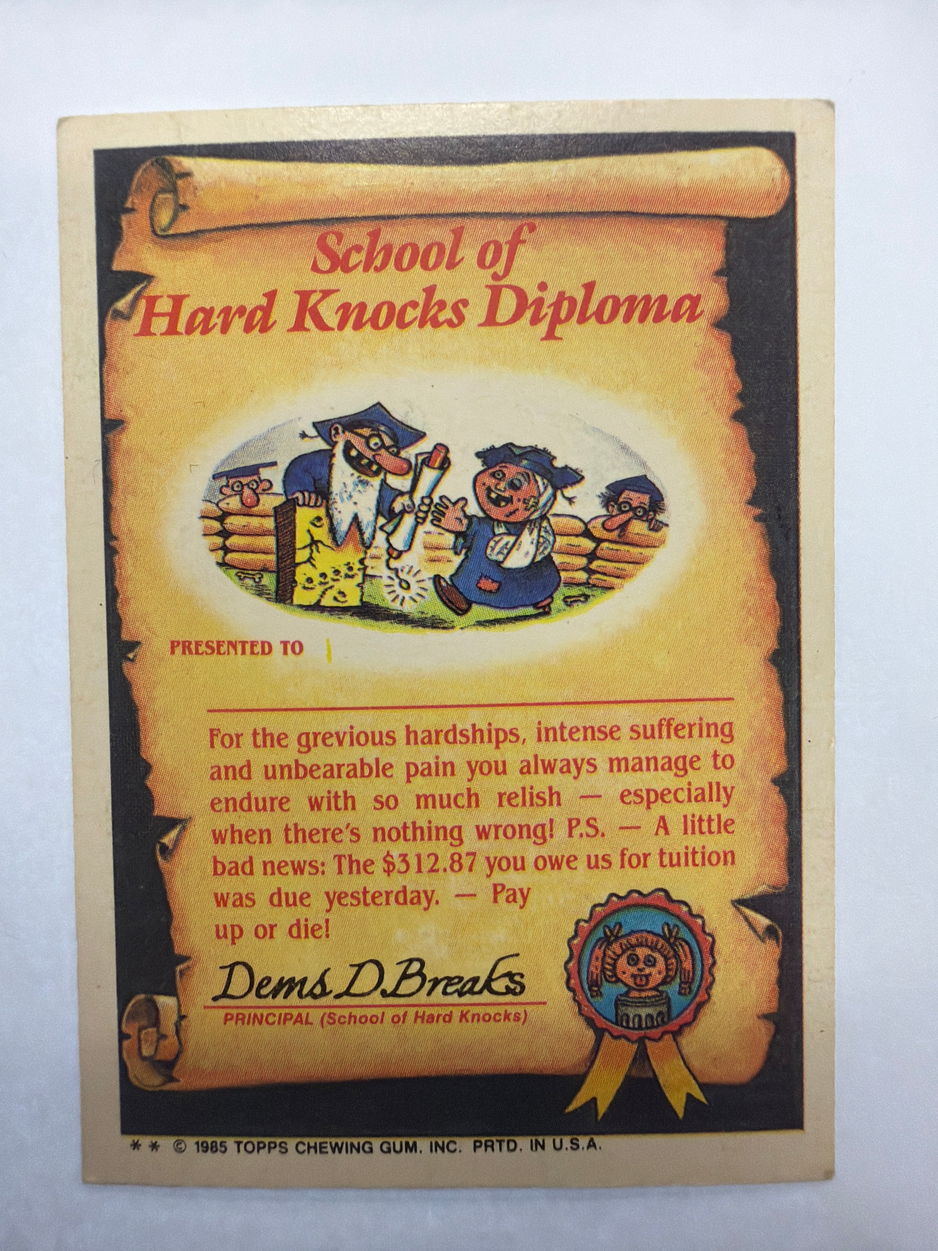 Garbage Pail Kids - 1985 Fran Fran #49b