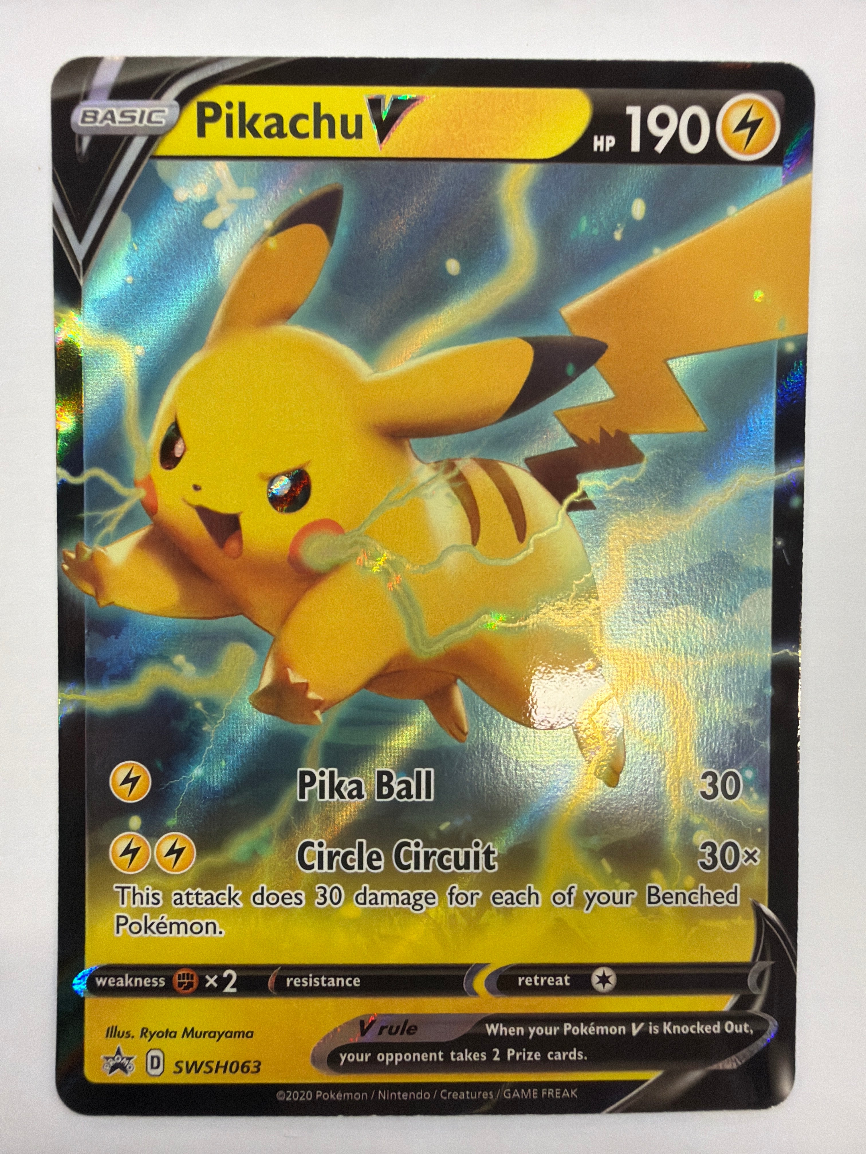 Pokémon TCG - Sword & Shield Promo Pikachu SWSH063 NM