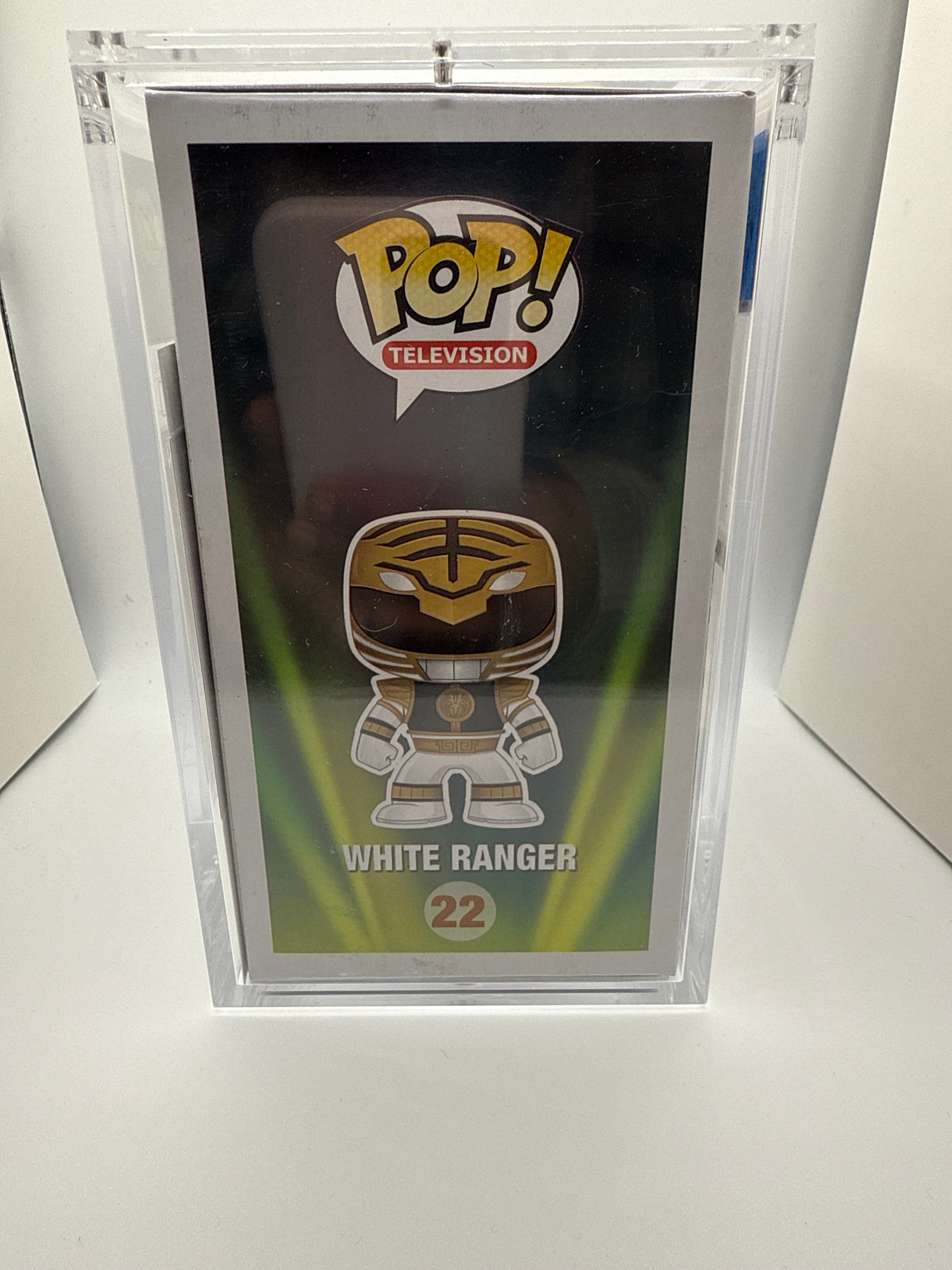 Signed Funko Pop Television, Mighty Morphin Power Rangers White Ranger #22