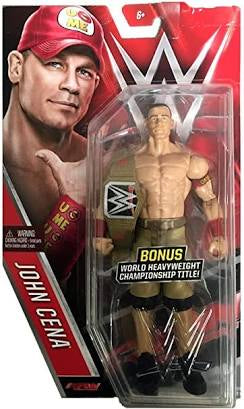 WWE Mattel Basic Series 60 John Cena CHASE Action Figure (W/ World Heavyweight Championship Title)