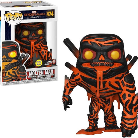 Funko Pop! Marvel Spider-Man Far From Home Molten Man #474 GameStop Exclusive