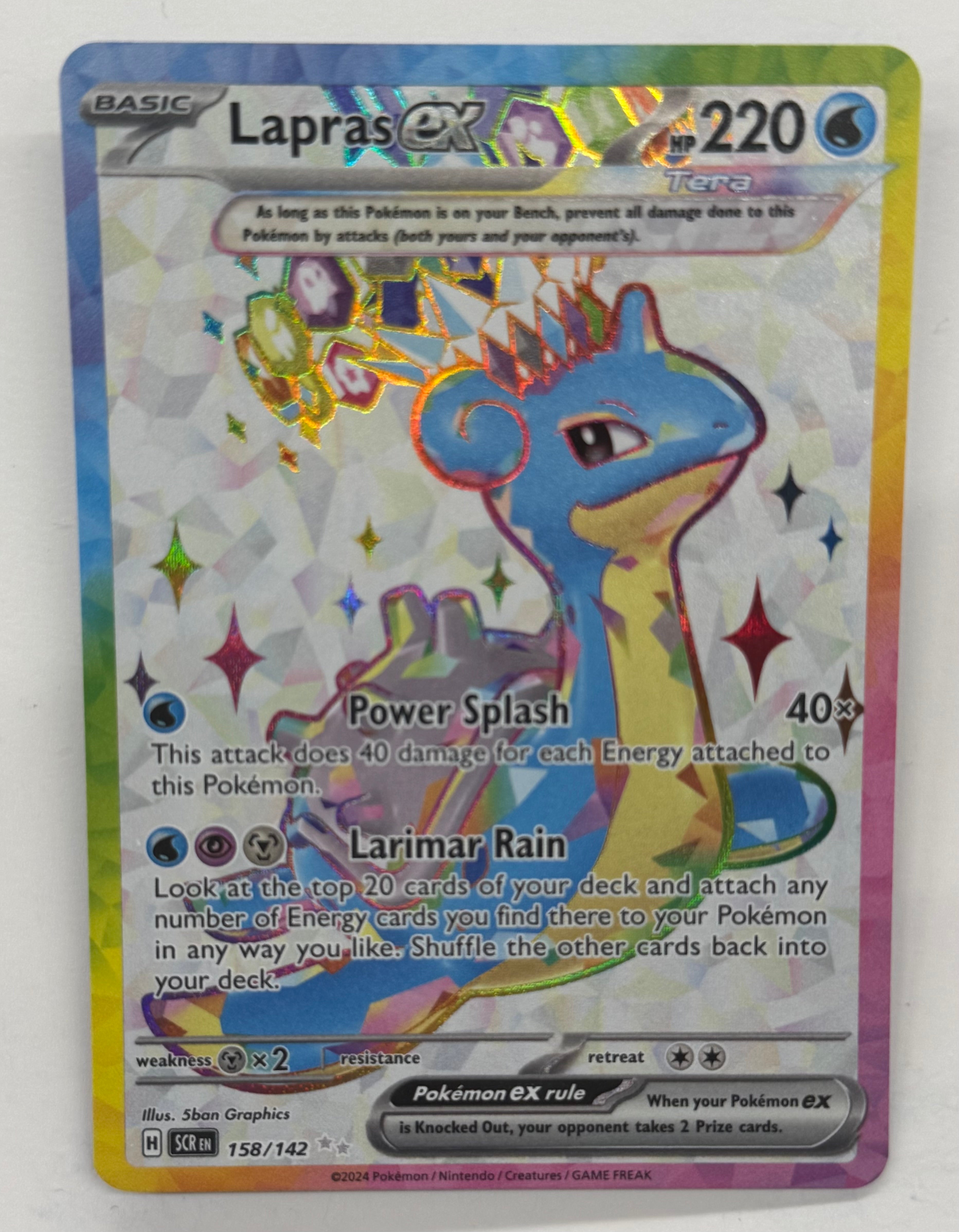 Pokémon TCG - Stellar Crown Lapras EX 158/142 NM