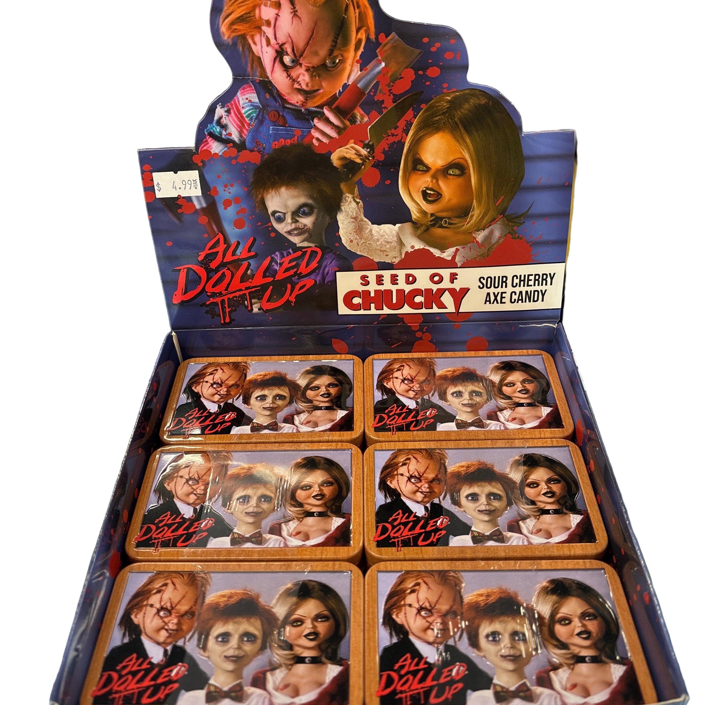 Seed of Chucky All Dolled Up Sour Cherry Axe Candy