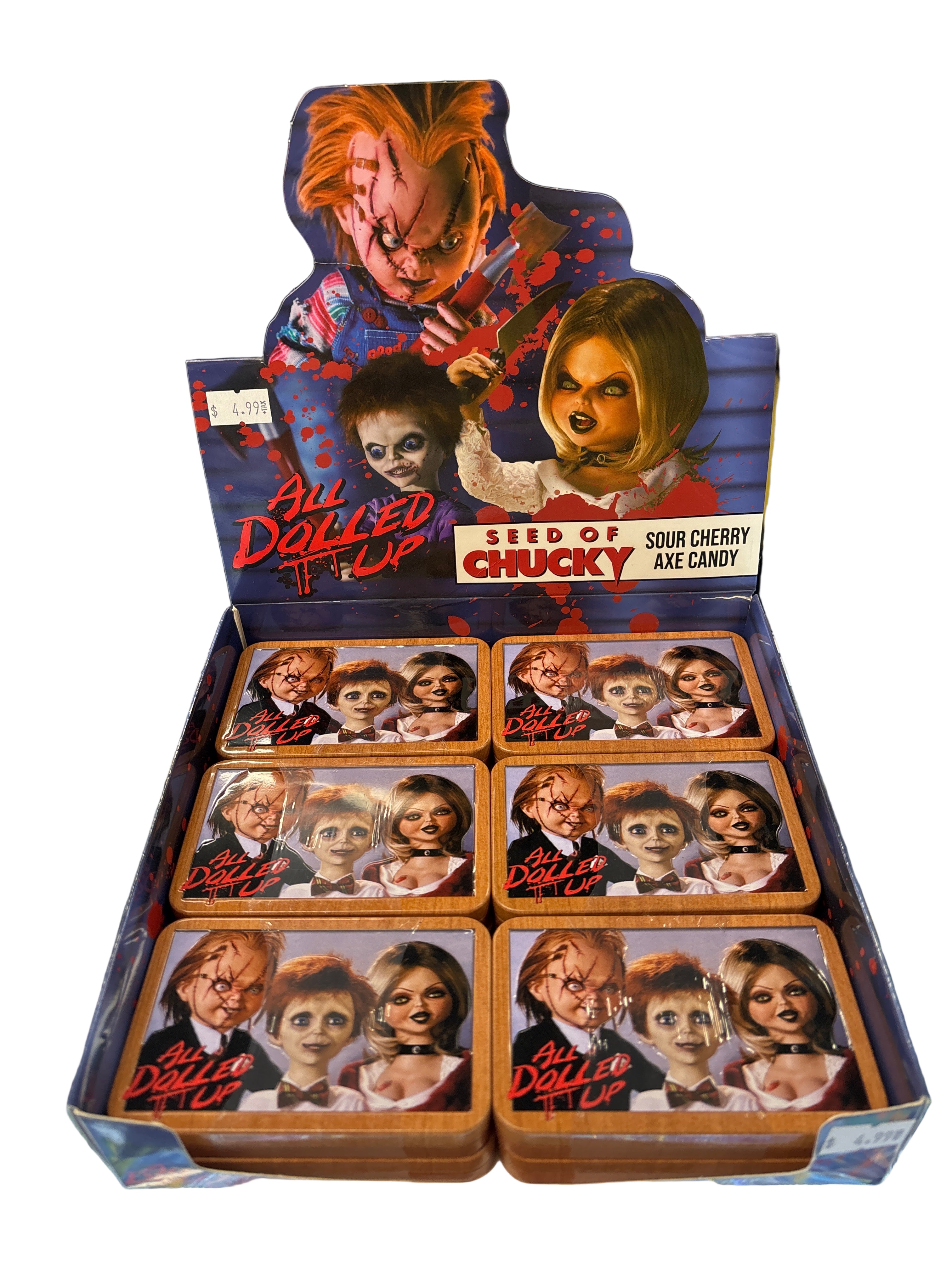 Seed of Chucky All Dolled Up Sour Cherry Axe Candy