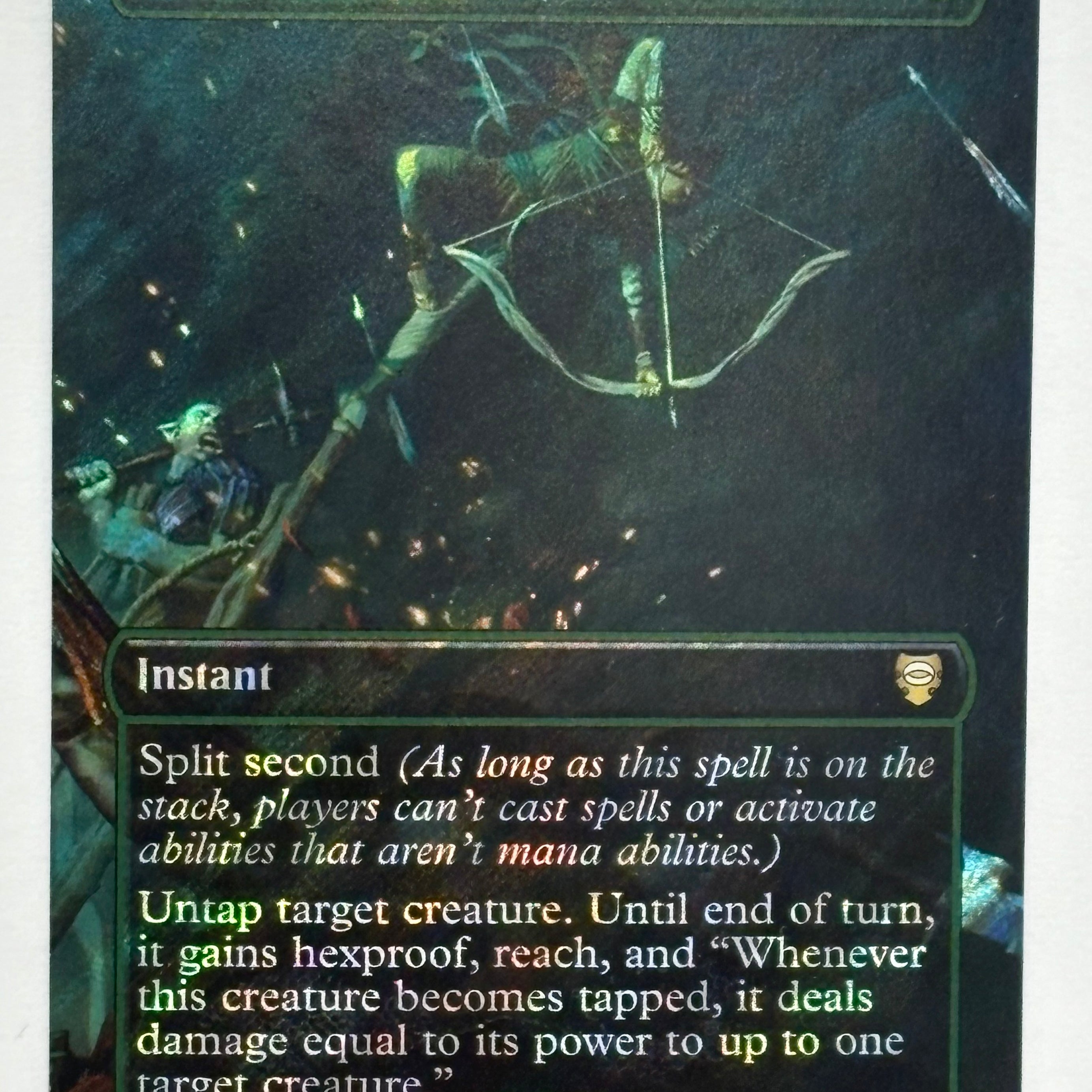 Magic The Gathering TCG - Universe Beyond Lord of The Rings Legolas’s Quick Reflexes (Borderless) 537 Foil NM