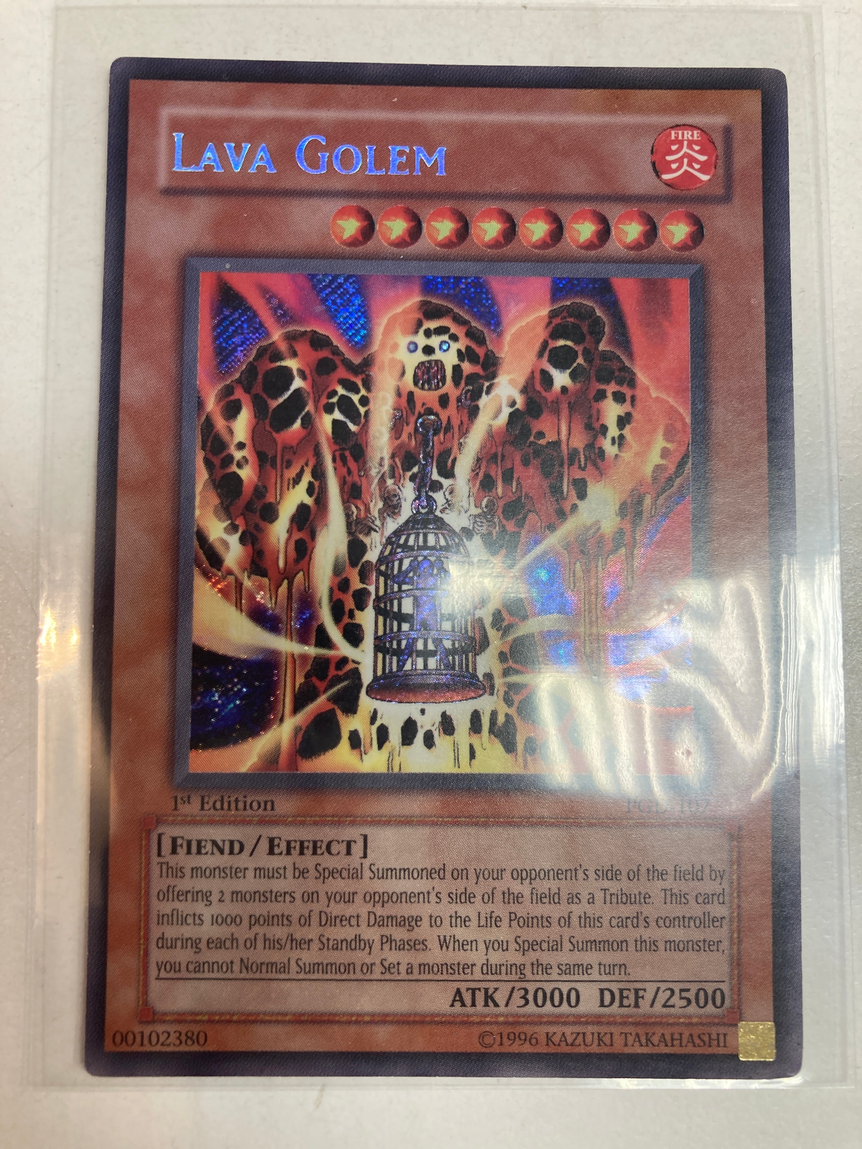 Yugioh TCG Lava Golem PGD-107 First Edition SR LP – True Believers Gaming  and Collectibles