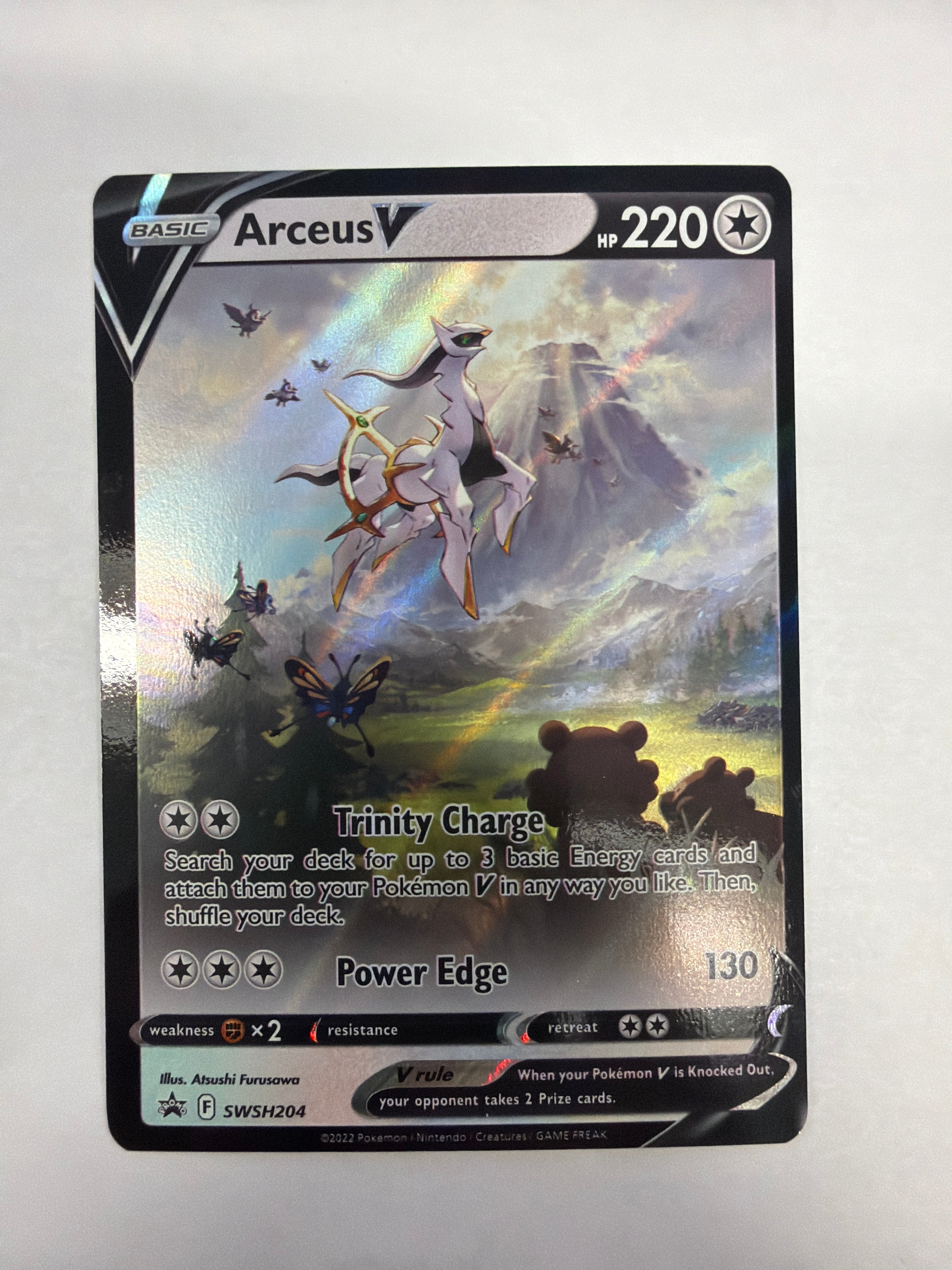 Pokémon TCG - Sword & Shield Promo Cards Arceus V SWSH204 NM