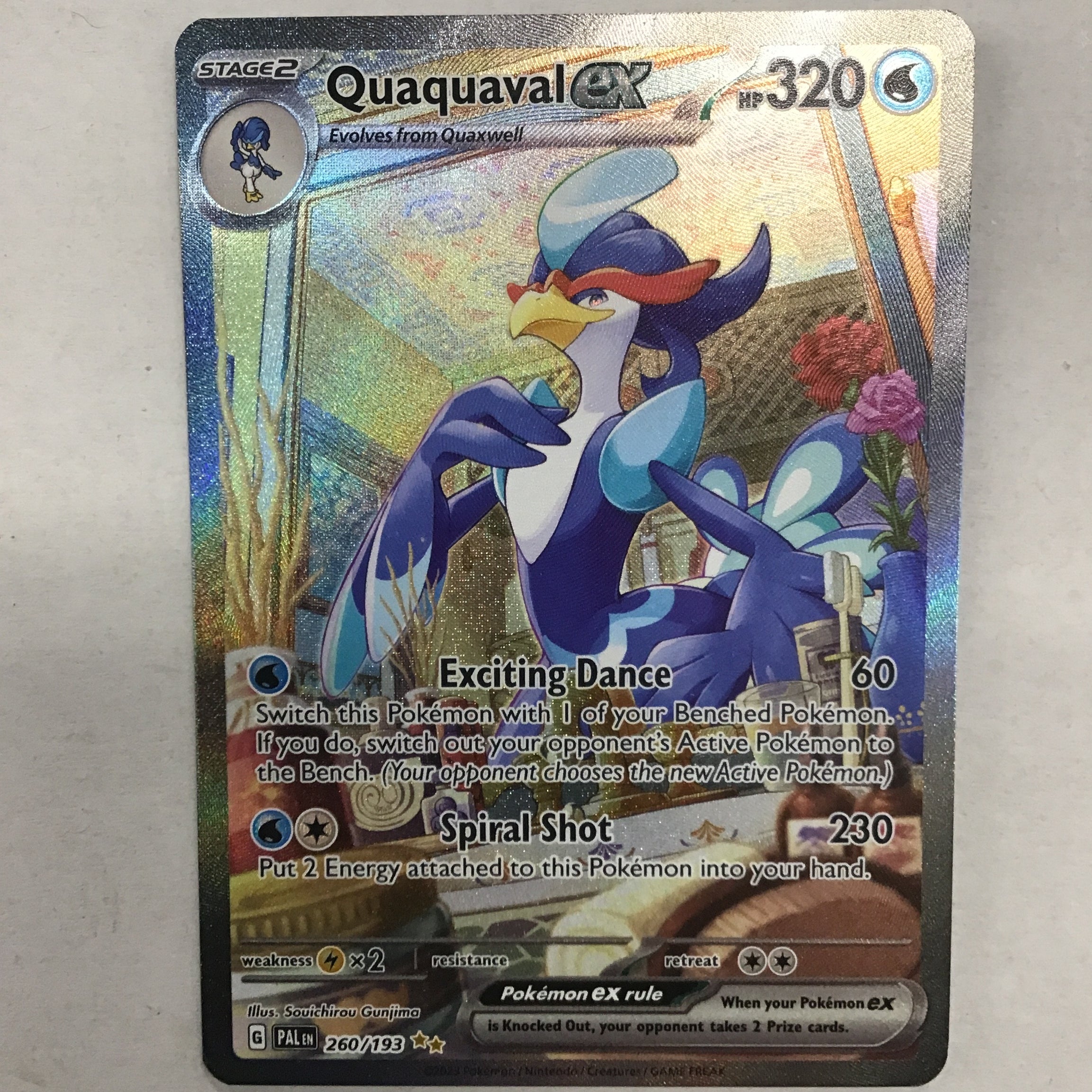 Pokémon TCG - Paldea Evolved Quaquaval ex 260/193 NM