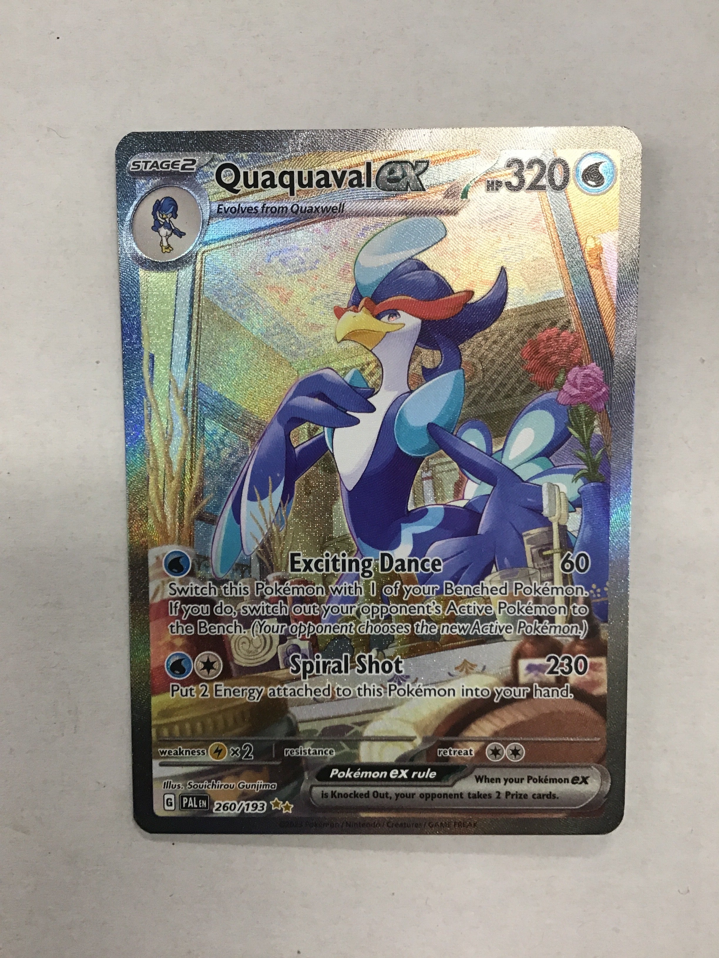 Pokémon TCG - Paldea Evolved Quaquaval ex 260/193 NM