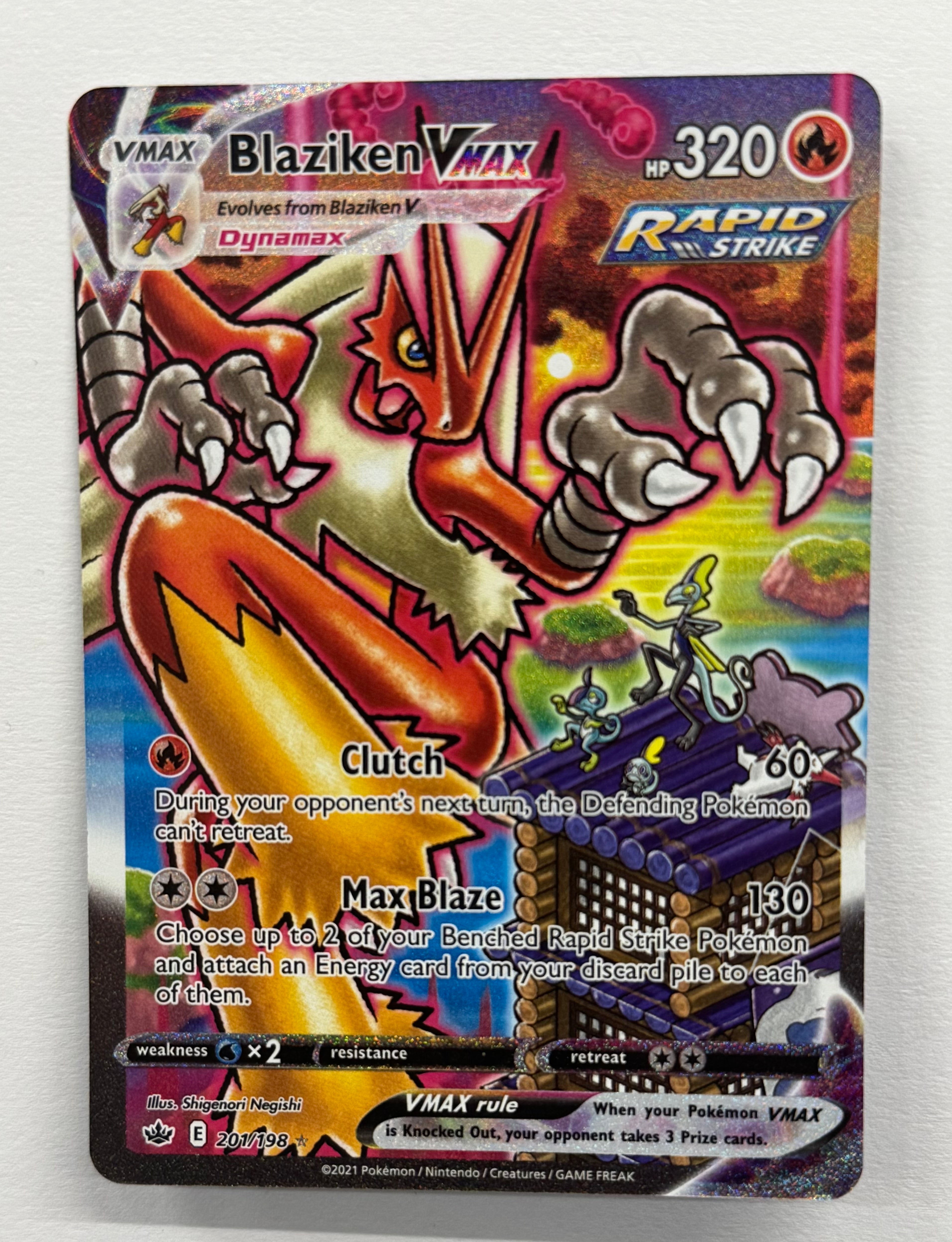 Pokémon TCG - Chilling Reign Blaziken VMAX 201/198 NM