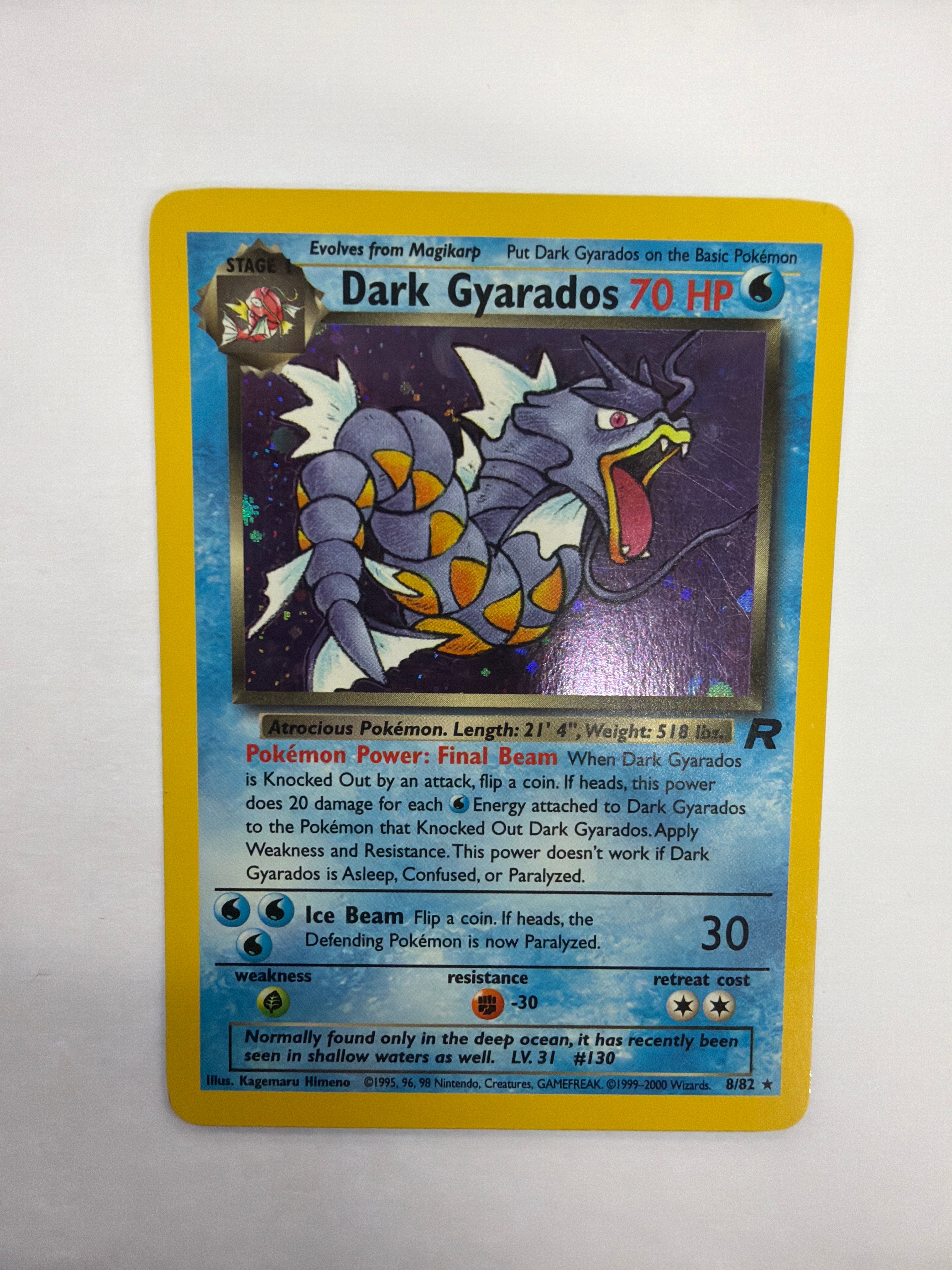 Pokémon TCG - Team Rocket Unlimited Dark Gyarados (Holo) 8/82 NM