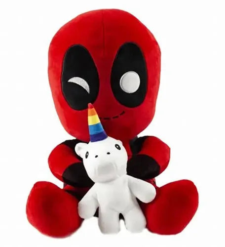 Kidrobot Marvel Deadpool Riding a Unicorn Phunny Plush