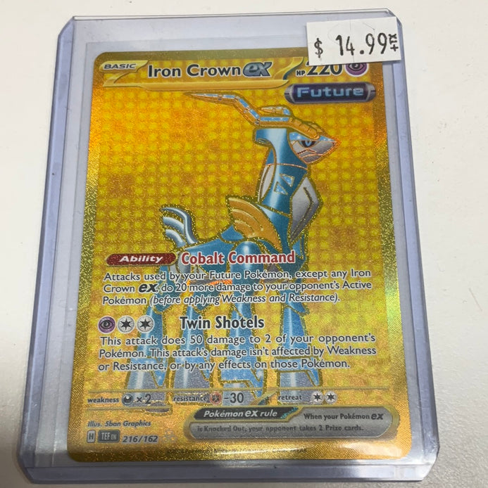 Pokmon TCG Iron Crown EX 216/162 Temporal Forces SR NM True Believers Gaming and Collectibles Pokmon TCG Iron Crown EX 216/162 Temporal Forces SR NM True Believers Gaming and Collectibles