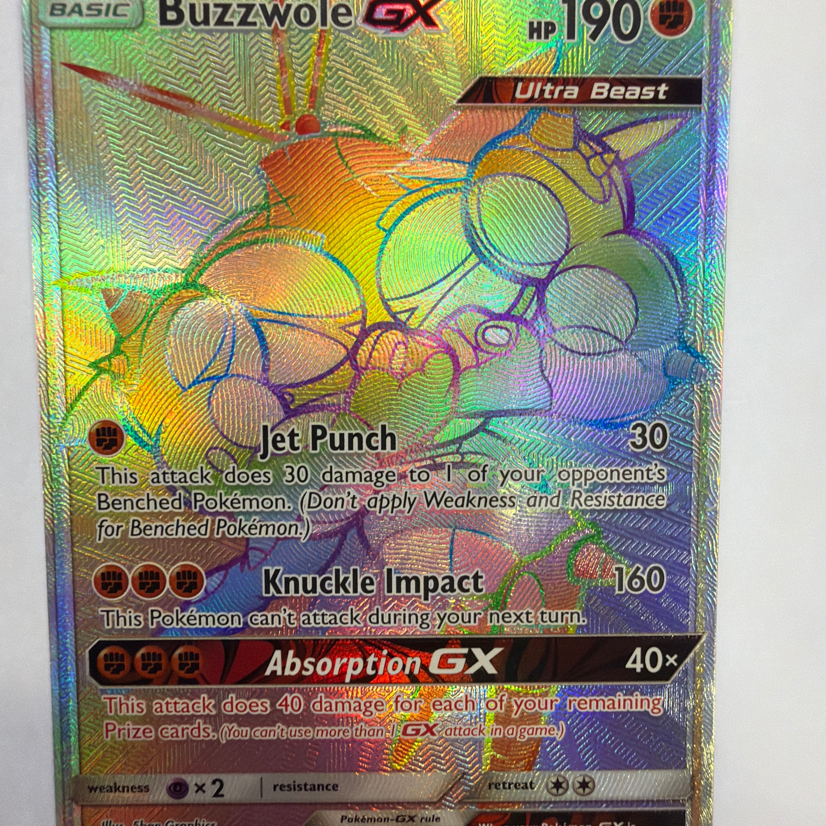Pokémon TCG - Crimson Invasion Buzzwole GX 115/111 NM