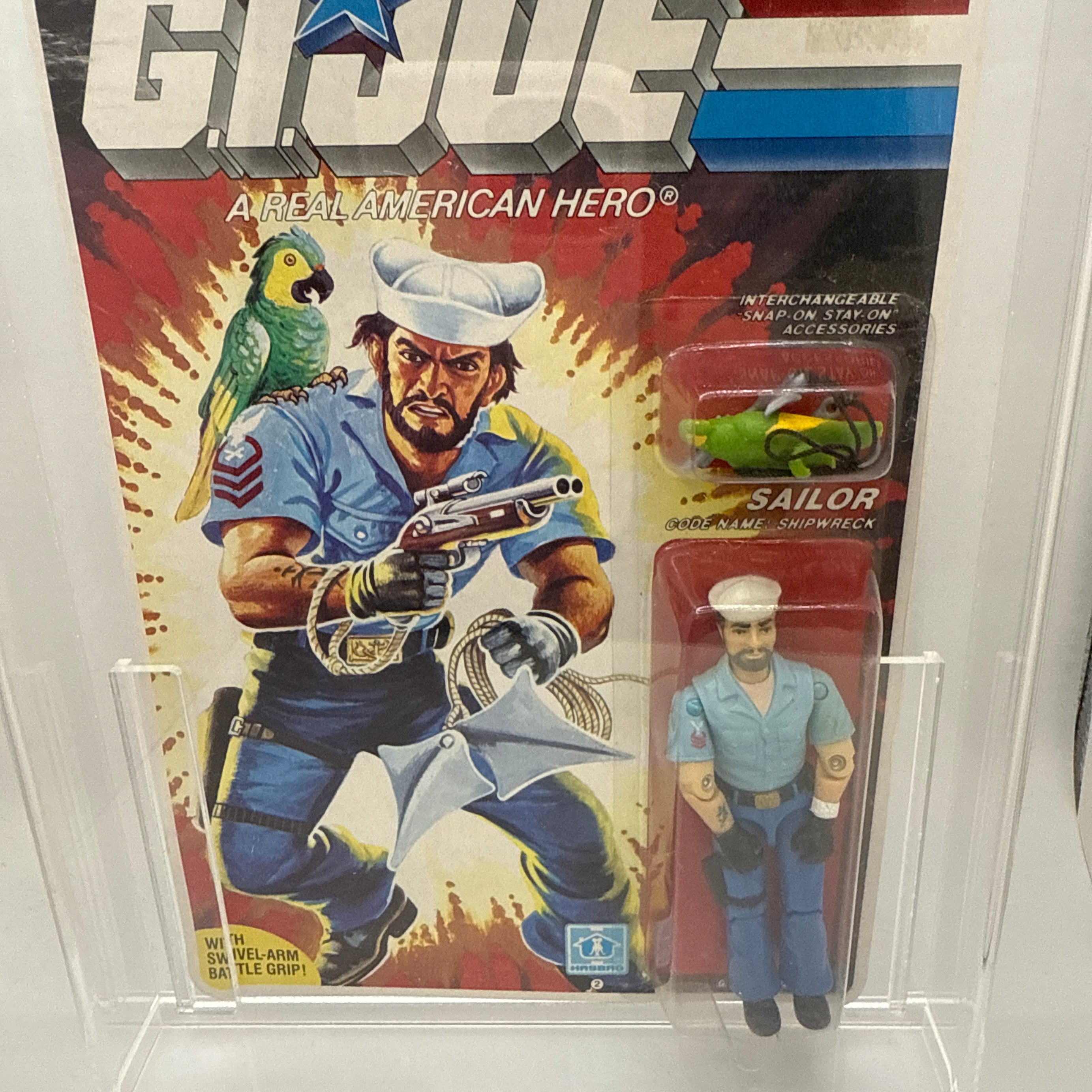 Hasbro G.I. Joe Vintage 1985 Code Name: Shipwreck Action Figure Carded 36 Back Punched Card Action Figure