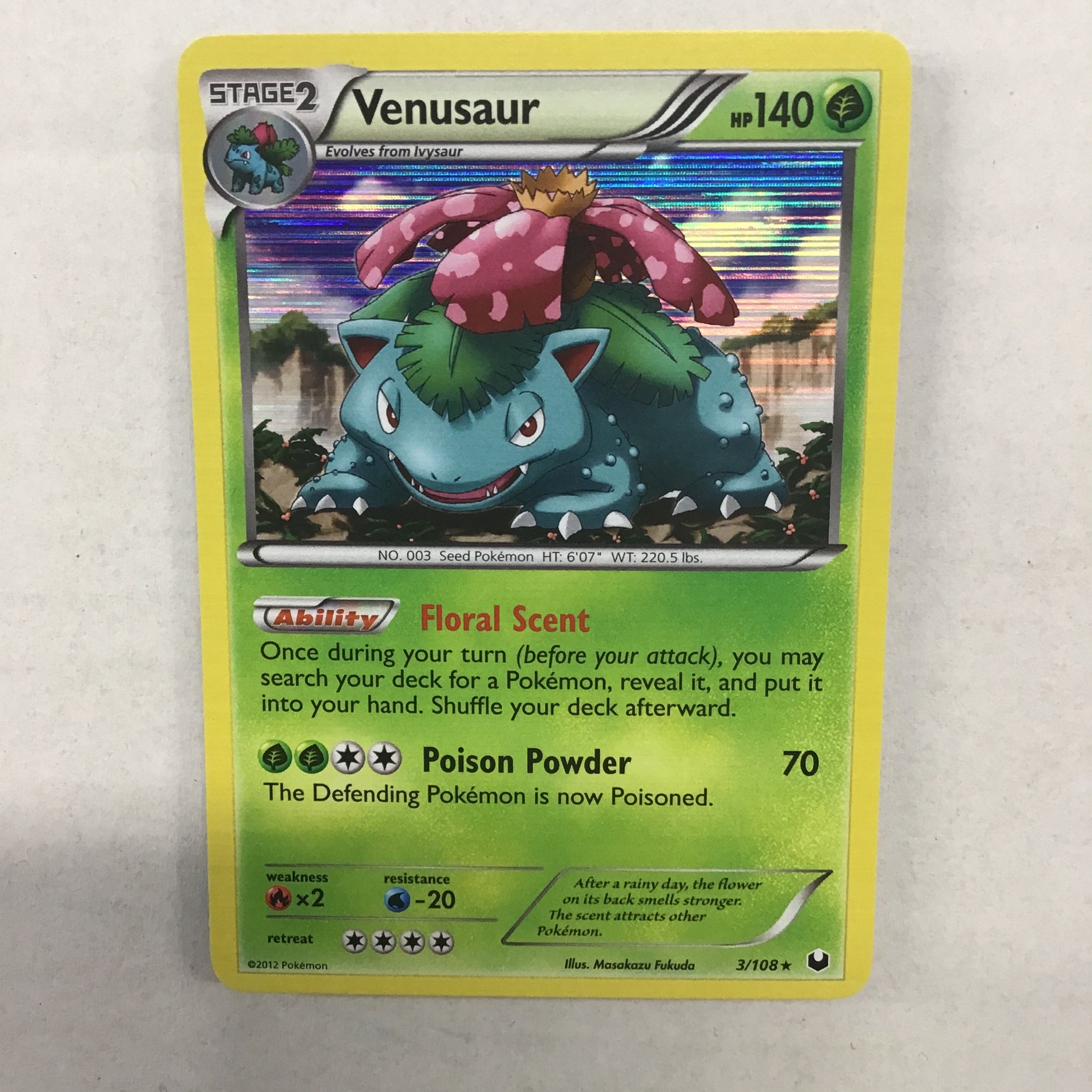 Pokémon TCG - Dark Explorers Venusaur 3/108 NM