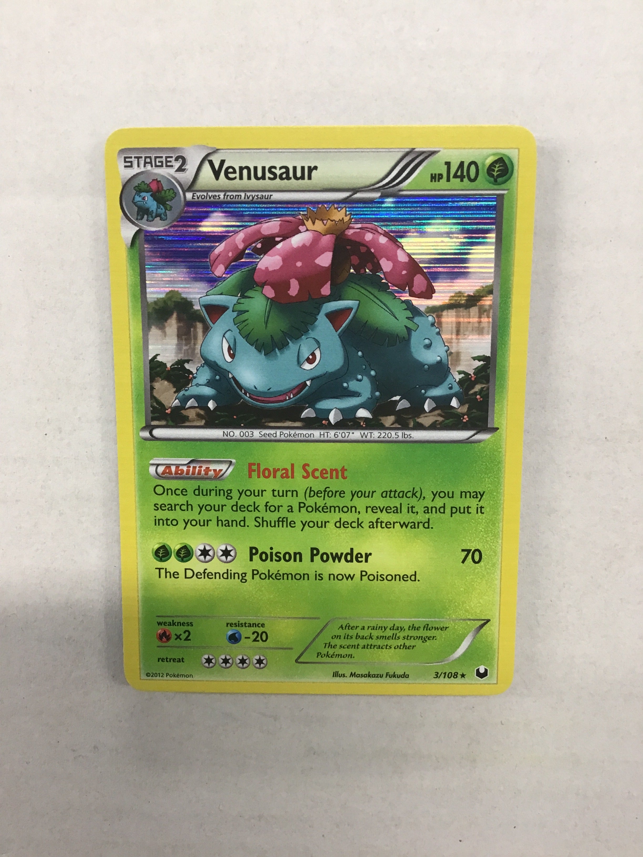 Pokémon TCG - Dark Explorers Venusaur 3/108 NM