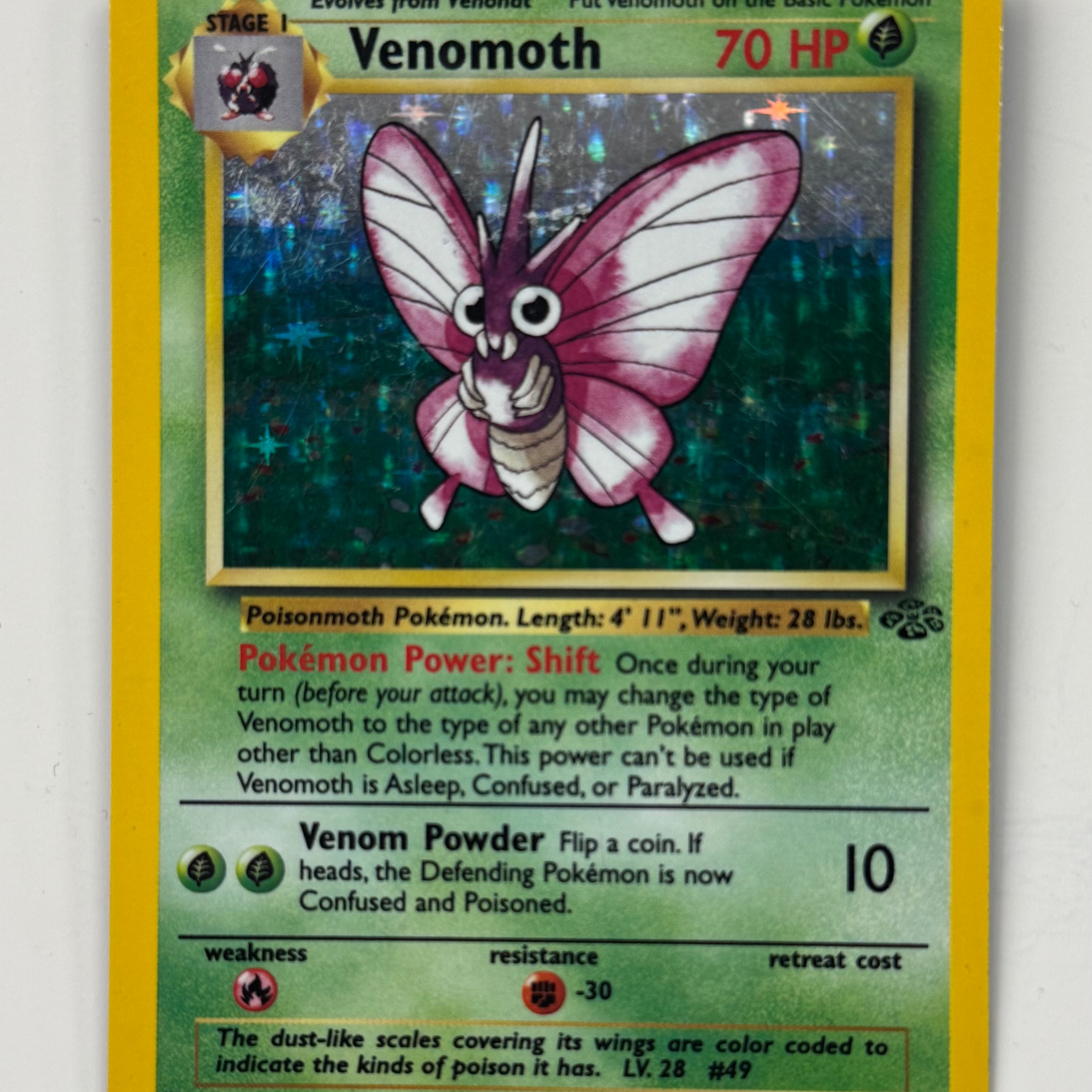 Pokémon TCG - Jungle Unlimited Venomoth Holo 13/64 LP