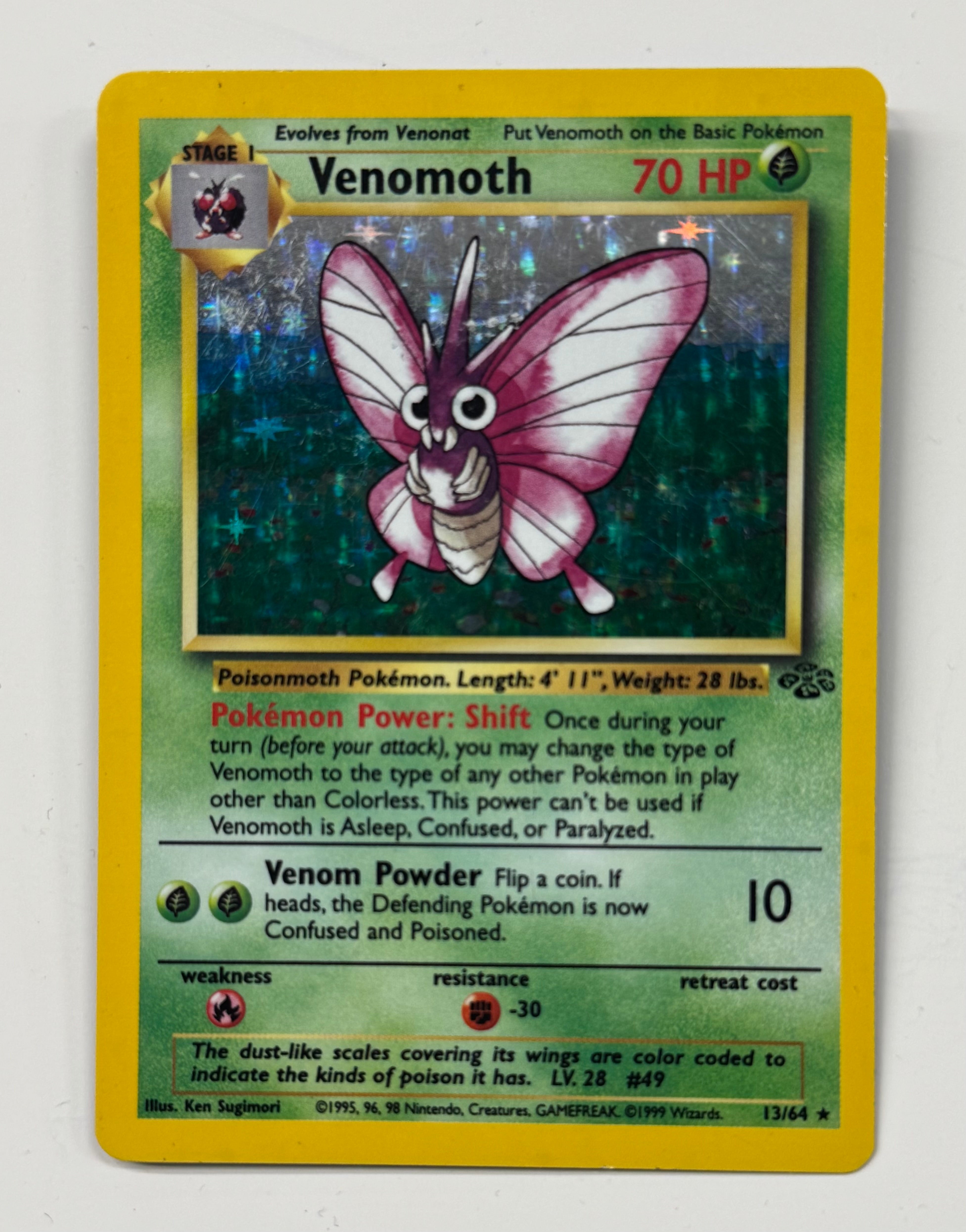 Pokémon TCG - Jungle Unlimited Venomoth Holo 13/64 LP