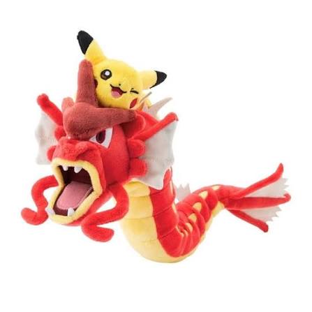 Pokémon Pikachu Riding Shiny Gyarados Plush