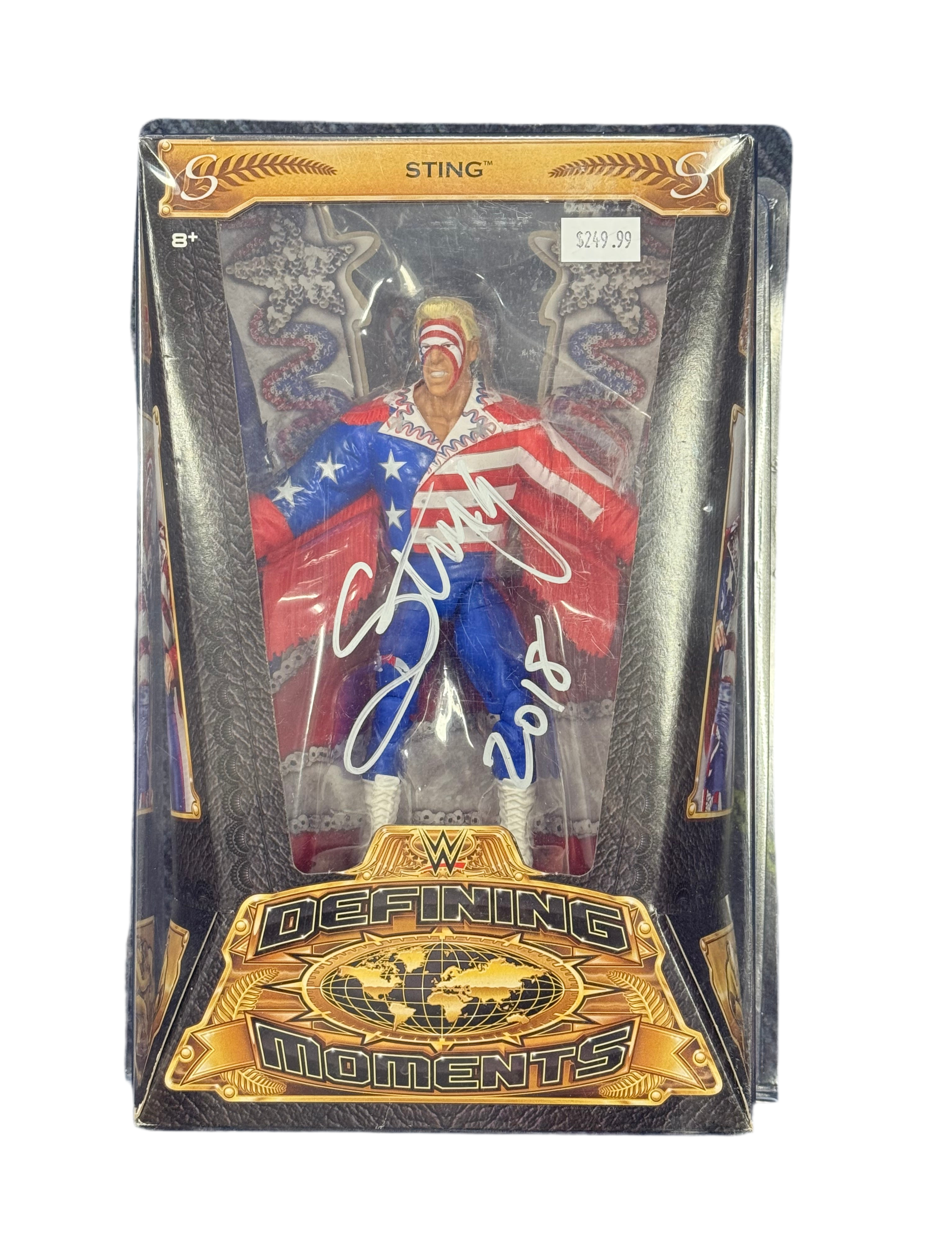 WWE Mattel Defining Moments Sting Signed Action Figure