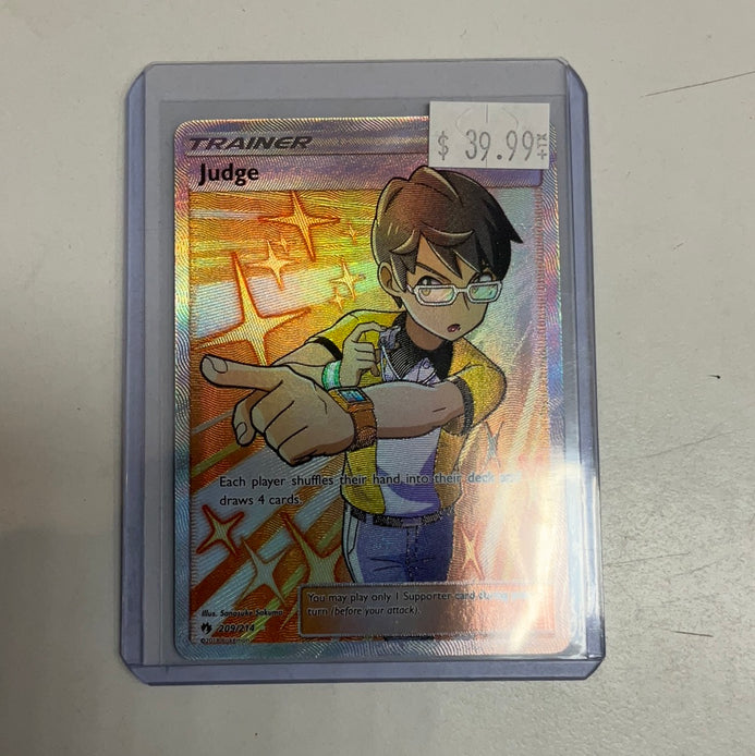 pokemon card judge Pokémon TCG Judge 209/214 Lost Thunder Full Art Mint – True Believers Gaming and Collectibles