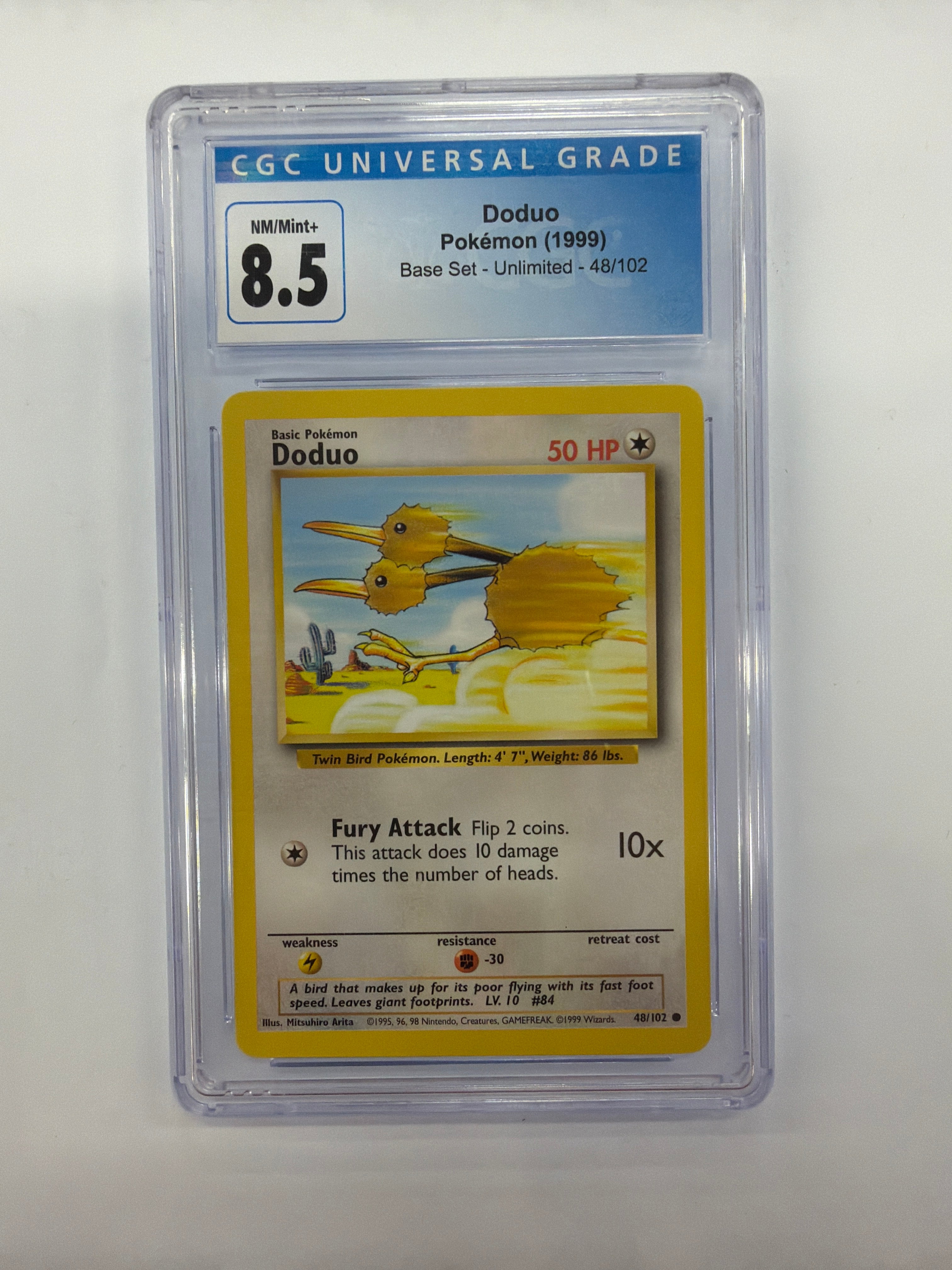 Pokémon TCG - CGC NM/Mint+ 8.5 Base Set Unlimited Doduo 48/102
