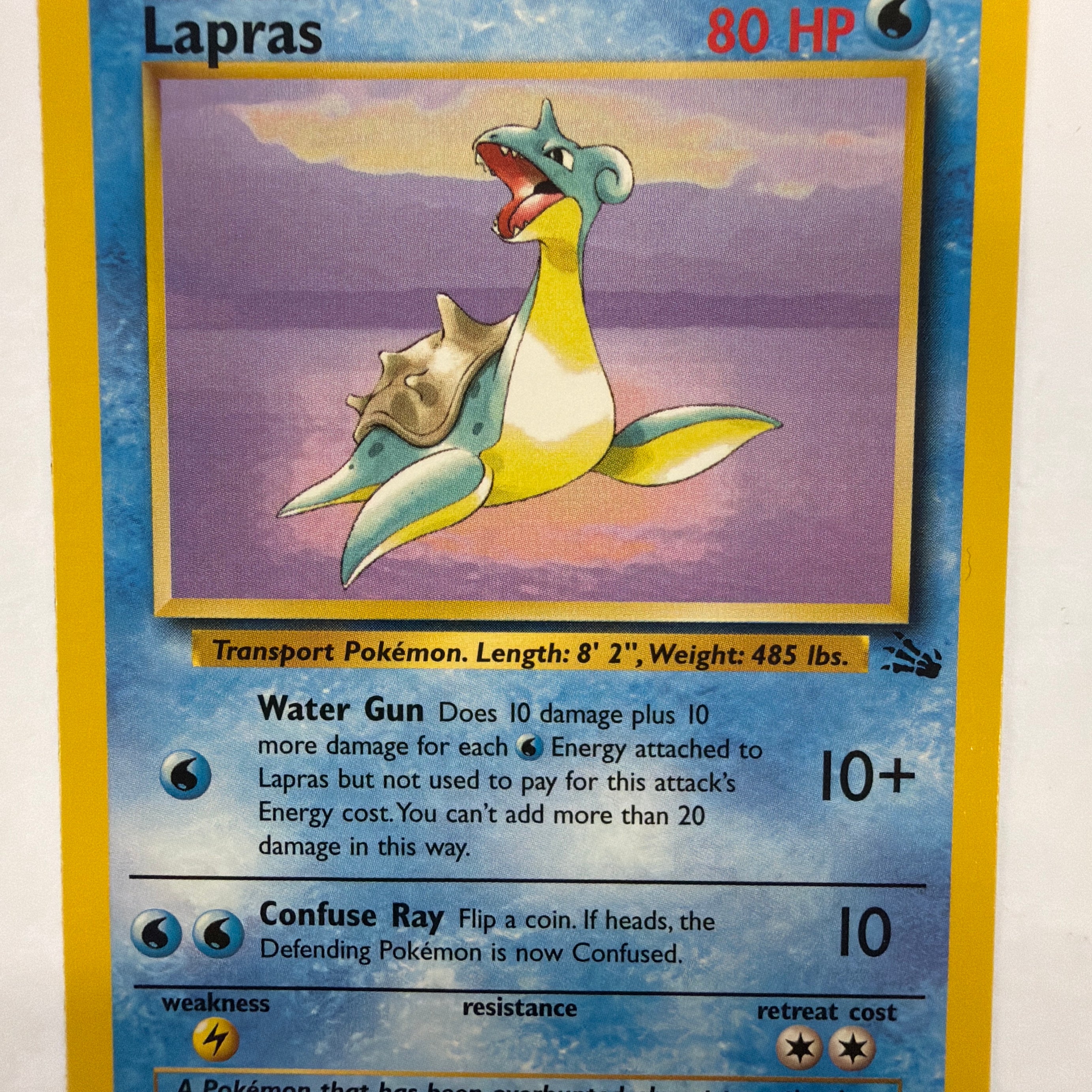 Pokémon TCG - Fossil Unlimited Lapras 25/62 Non-Holo NM