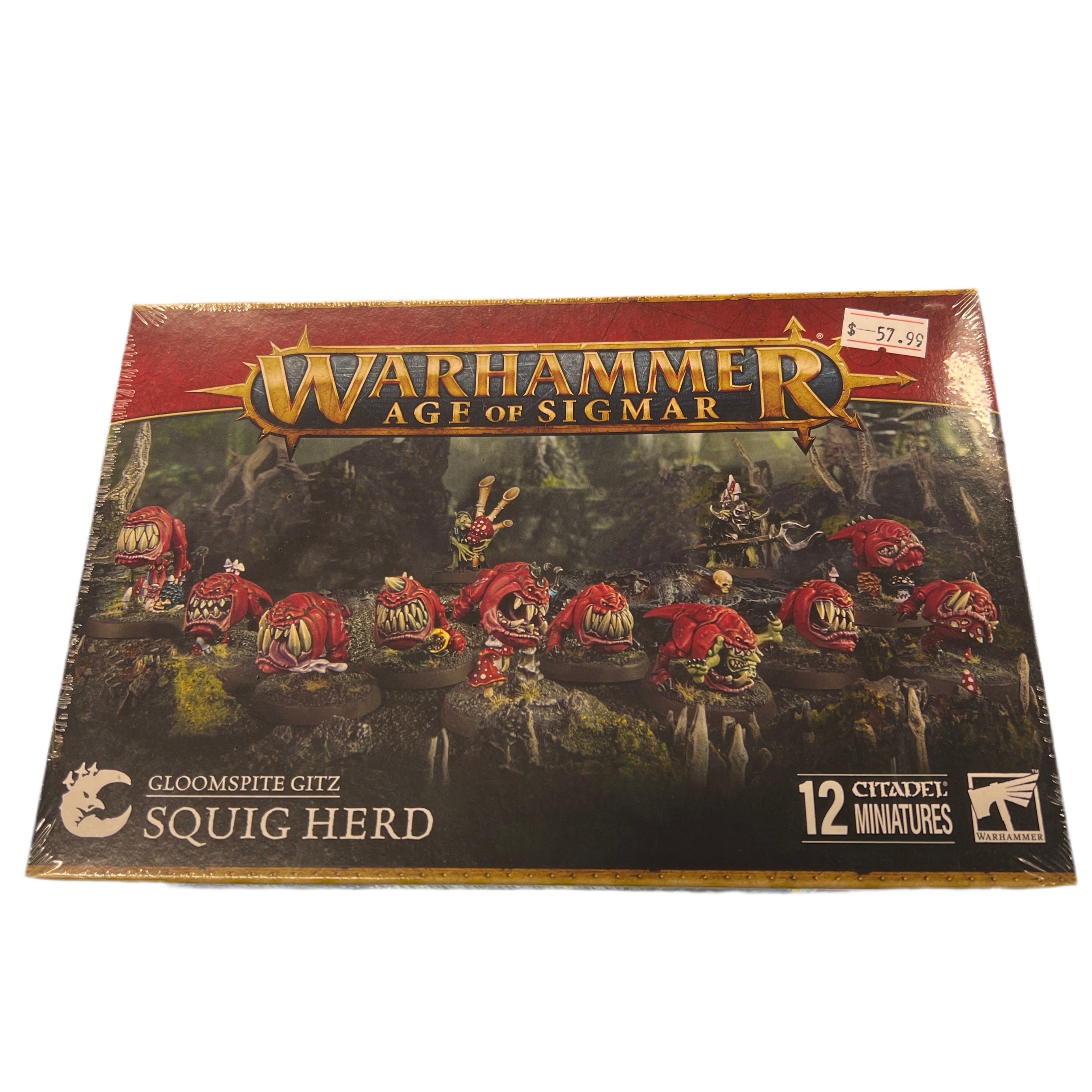 Unpainted Games Workshop Citadel Warhammer Age of Sigmar Gloomspite Squig Herd Miniatures
