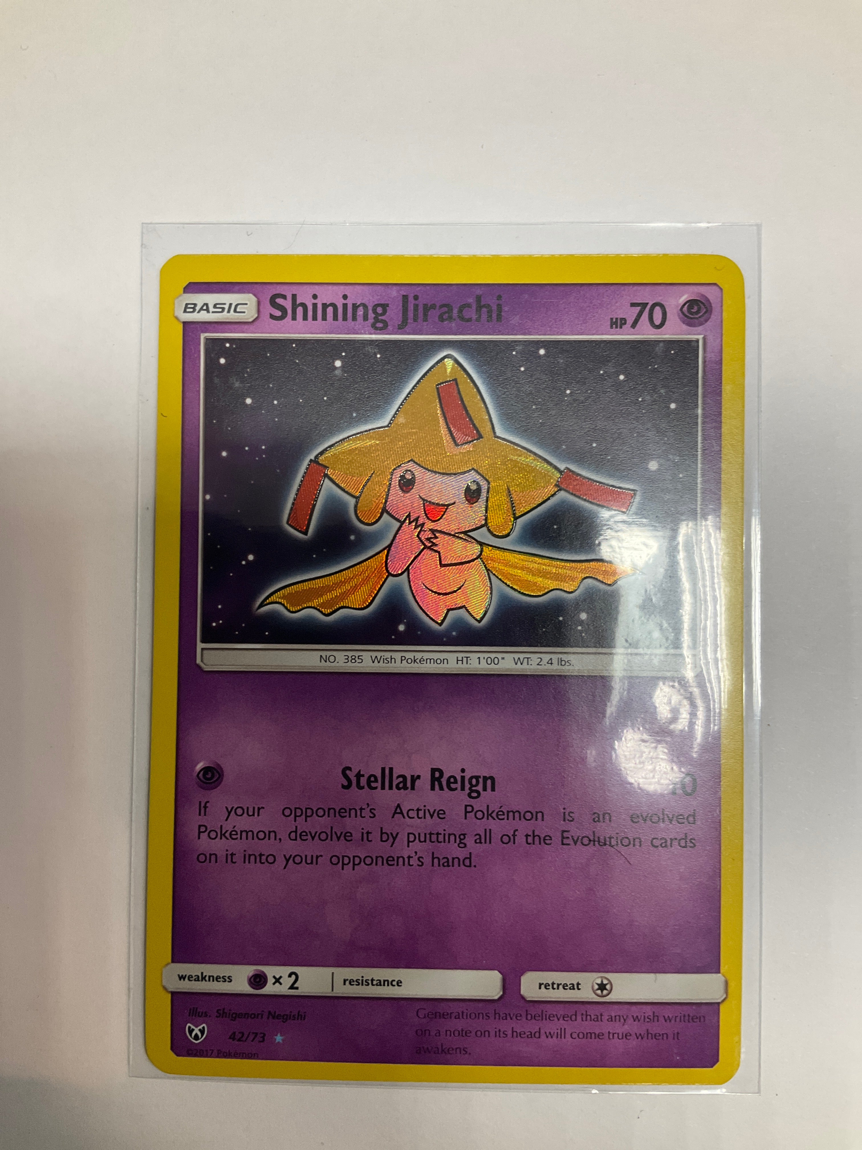 Pokémon TCG Shining Jirachi 42/73 Shining Legends – True Believers Gaming  and Collectibles