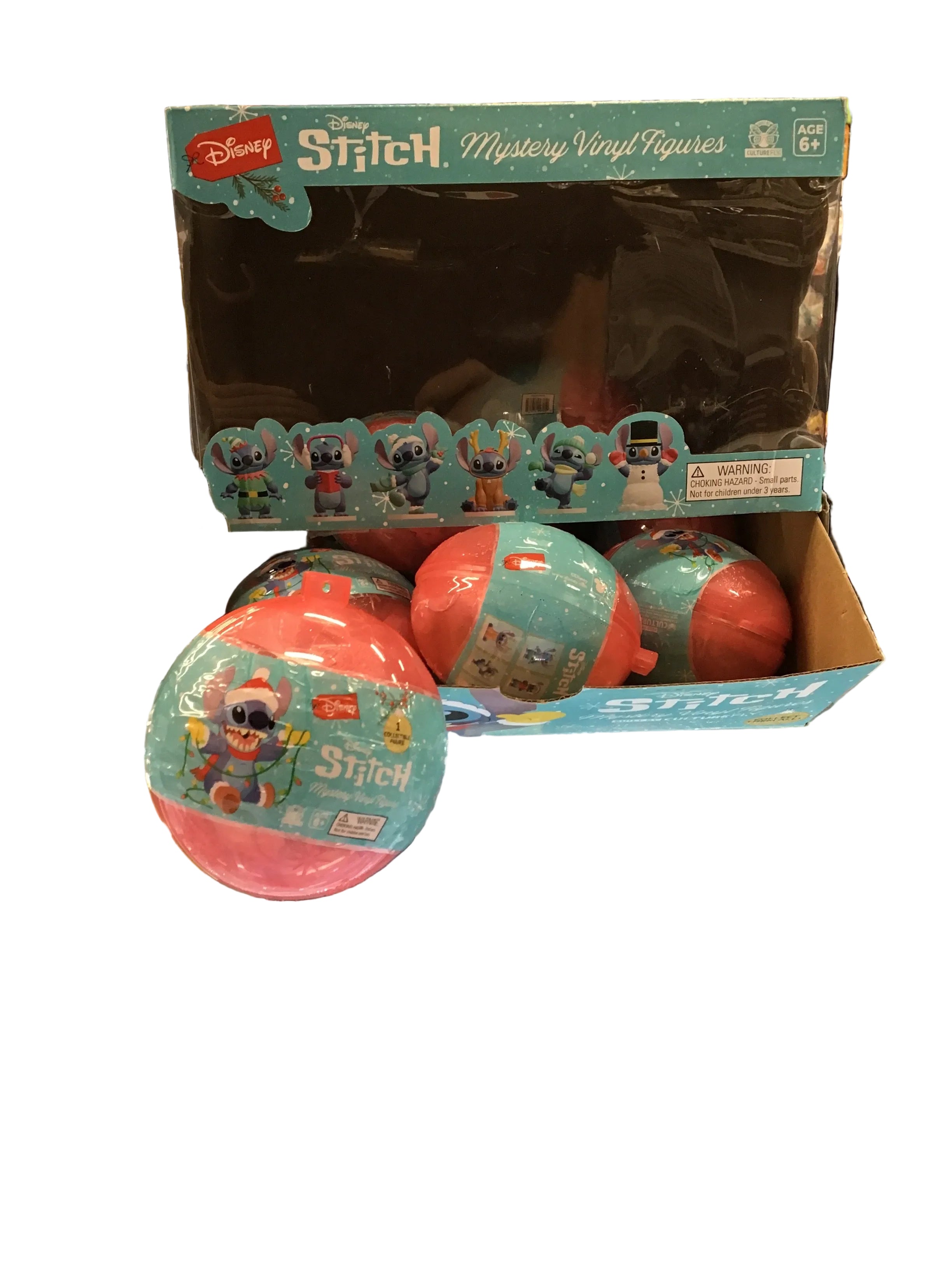 CultureFly Disney Stitch Mystery Christmas Vinyl Figures