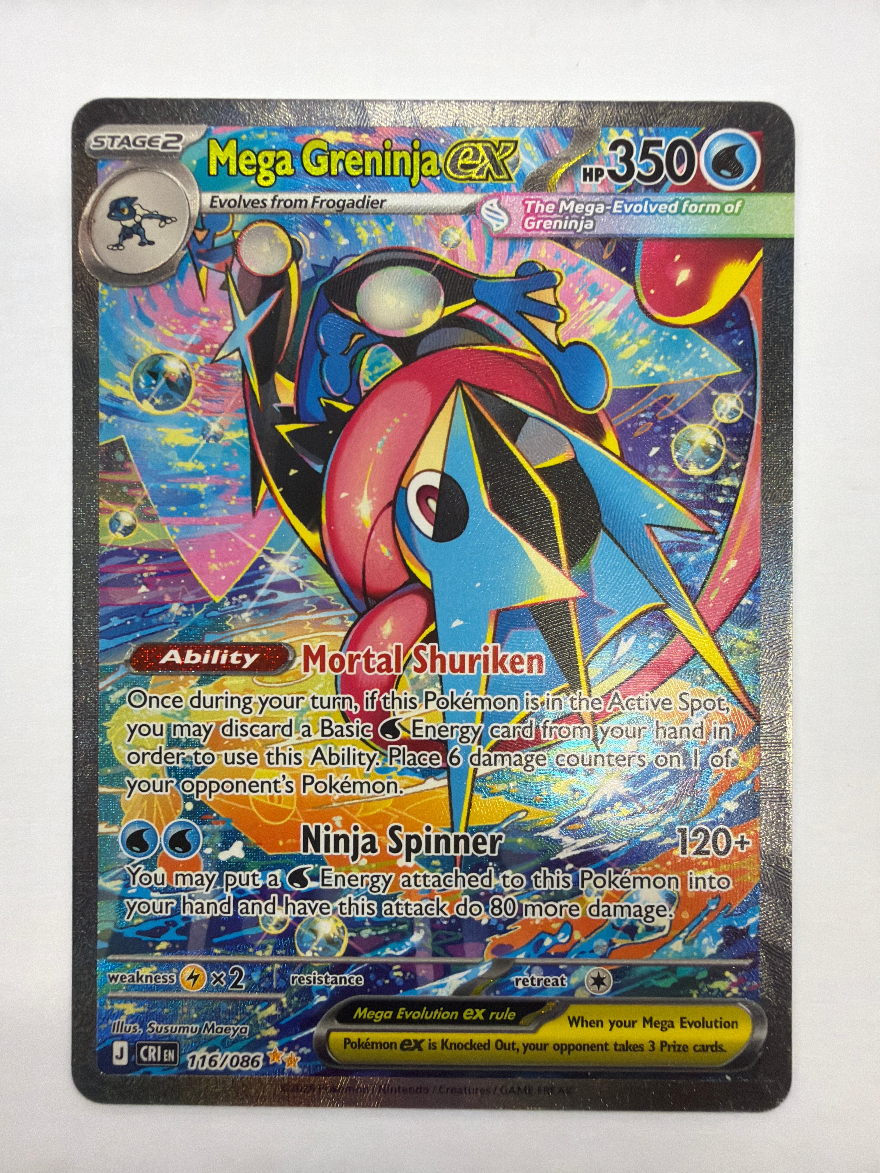 Pokémon TCG - Chaos Rising Mega Greninja ex 116/086 NM