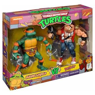 Neca Nickelodeon Teenage Mutant Ninja Turtles Michelangelo Vs Bebop 2 Pack Action Figures