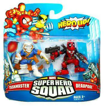 Hasbro Marvel Super Hero Squad Action Figures TaskMaster vs Deadpool
