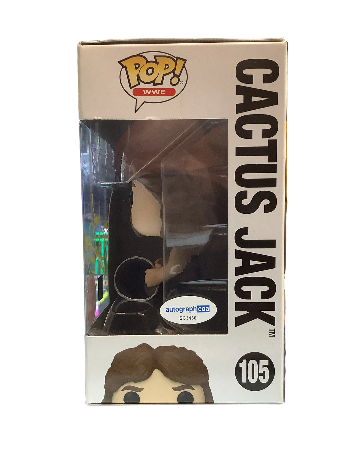 Signed Funko Pop! WWE Cactus Jack #105 Gamestop Exclusive
