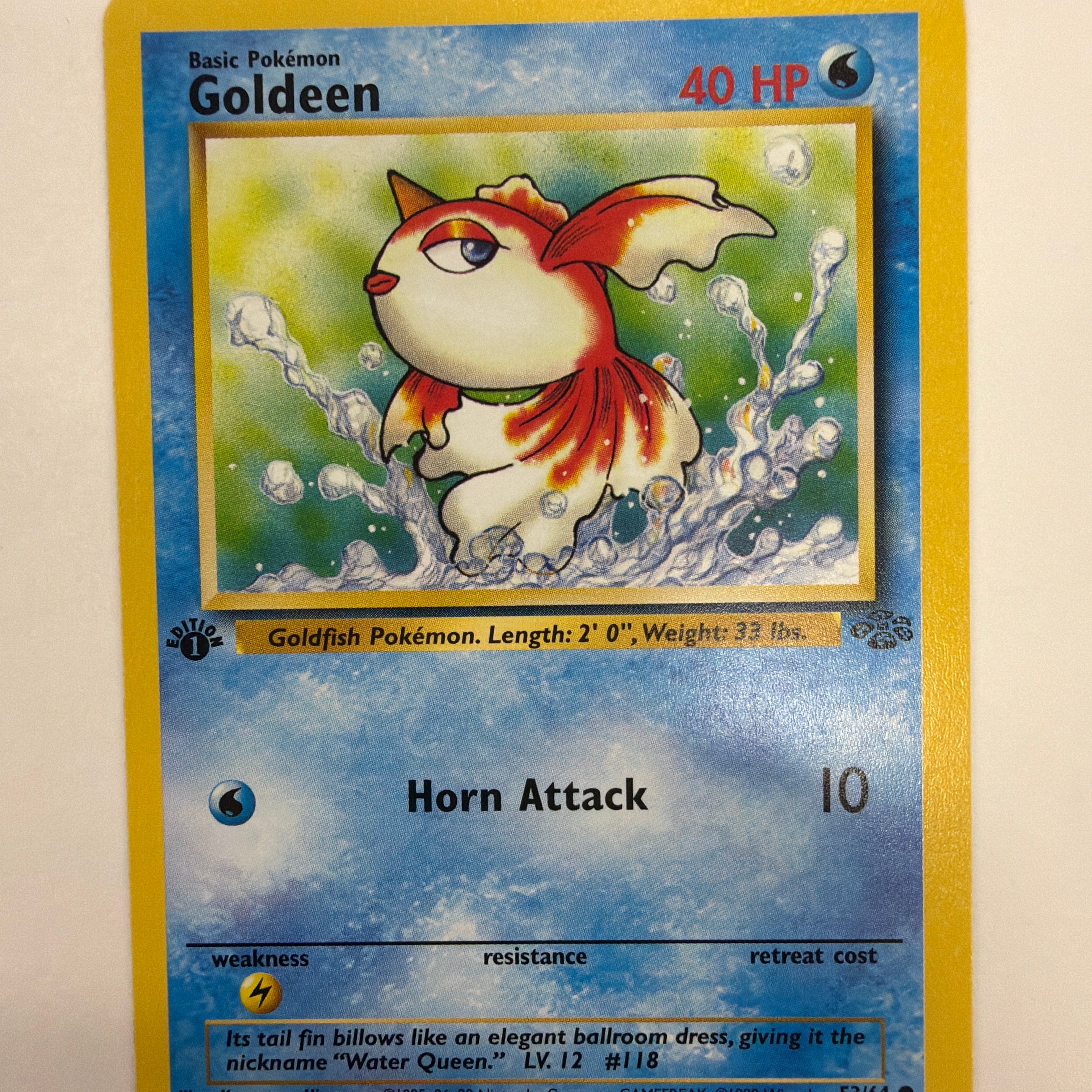 Pokémon TCG - Jungle 1st Edition Goldeen 53/64 Non-Holo NM