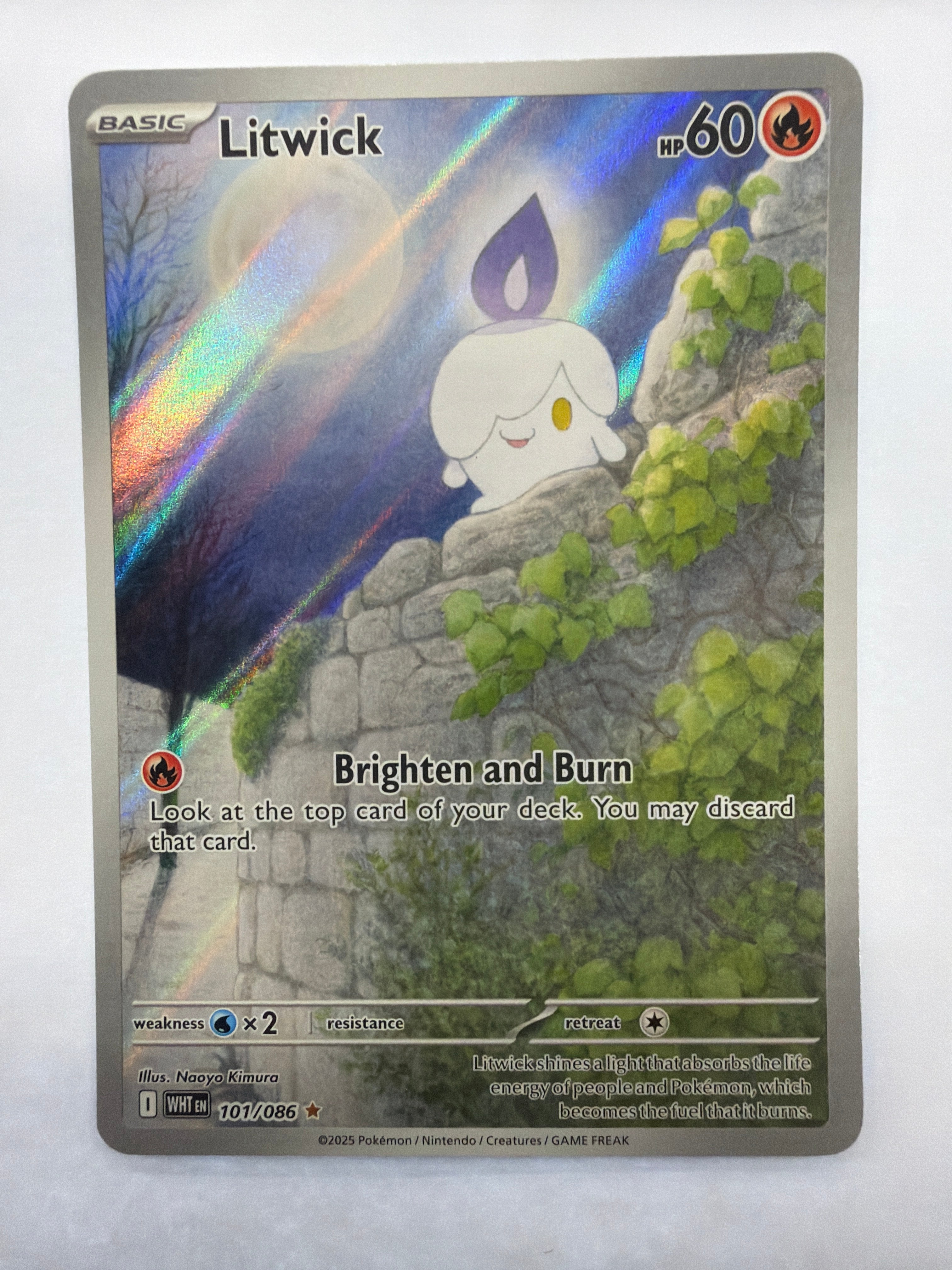 Pokémon TCG - White Flare Litwick 101/086 NM