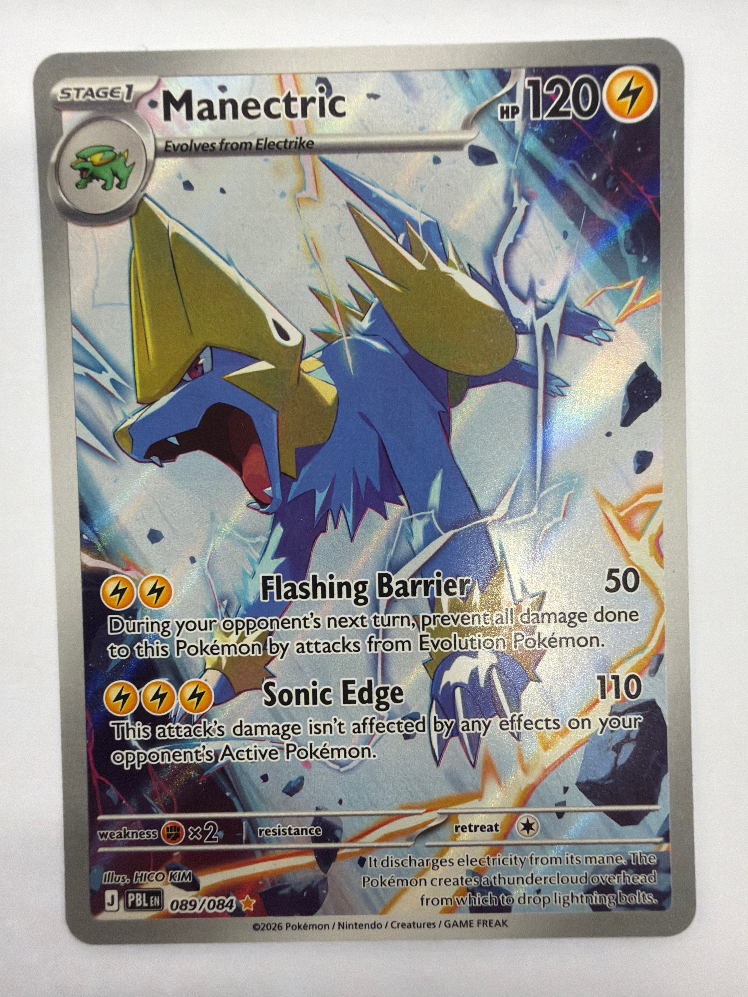 Pokémon TCG - Pitch Black Manectric 089/084 NM