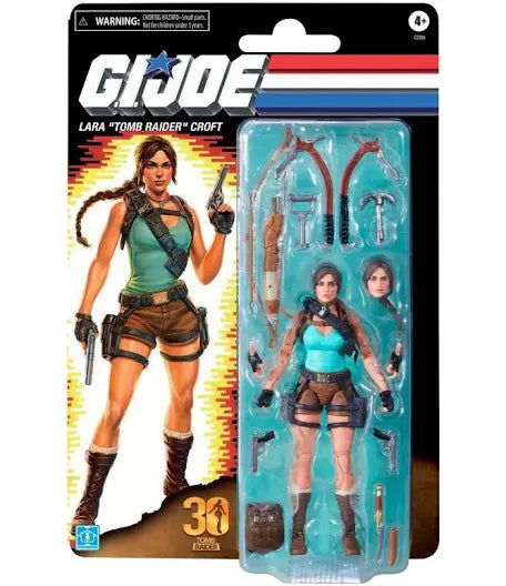 Hasbro G.I.Joe Lara “Tomb Raider” Croft 30 Years Action Figure