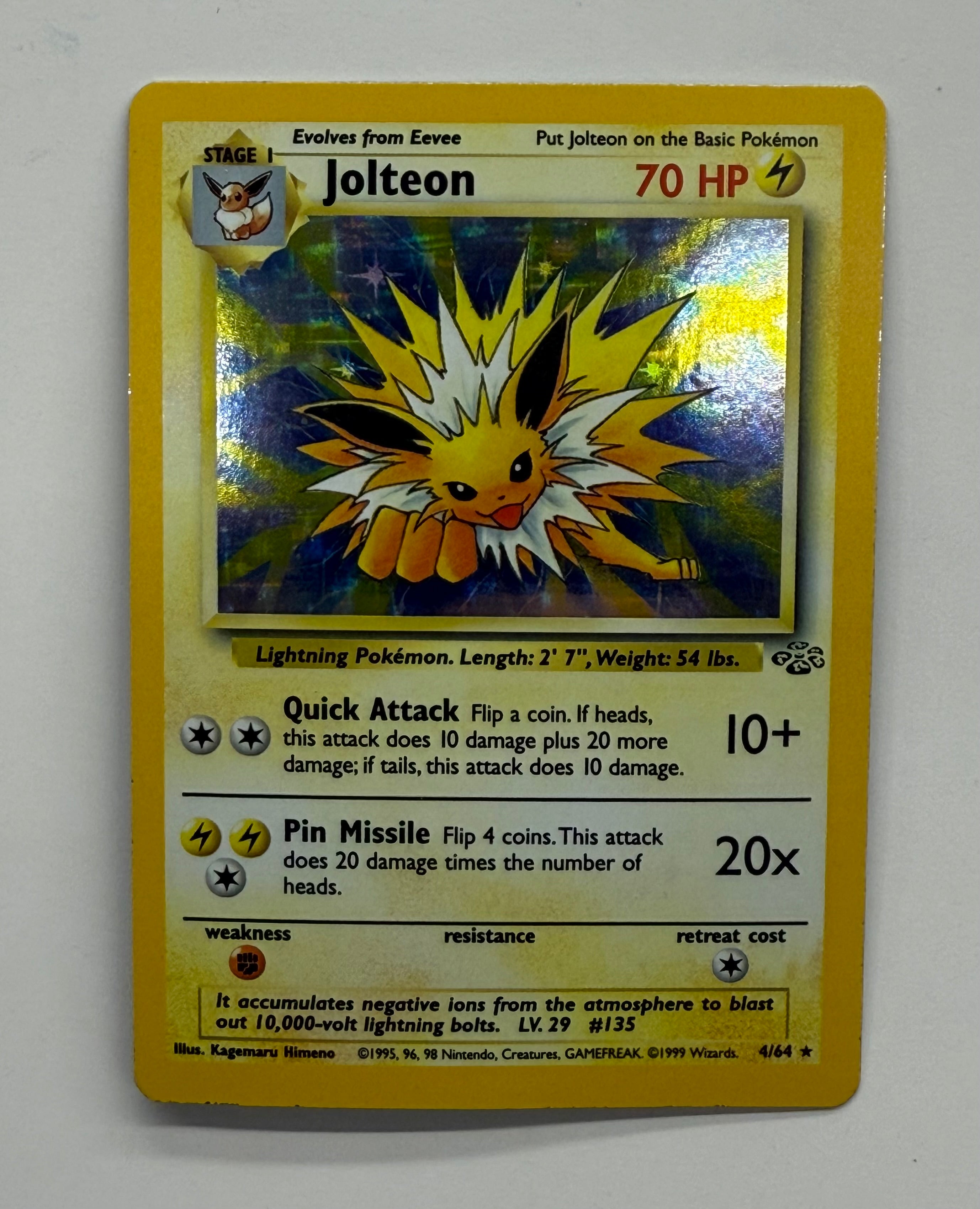 Pokémon TCG - Jungle Unlimited Jolteon Holo 4/64 LP