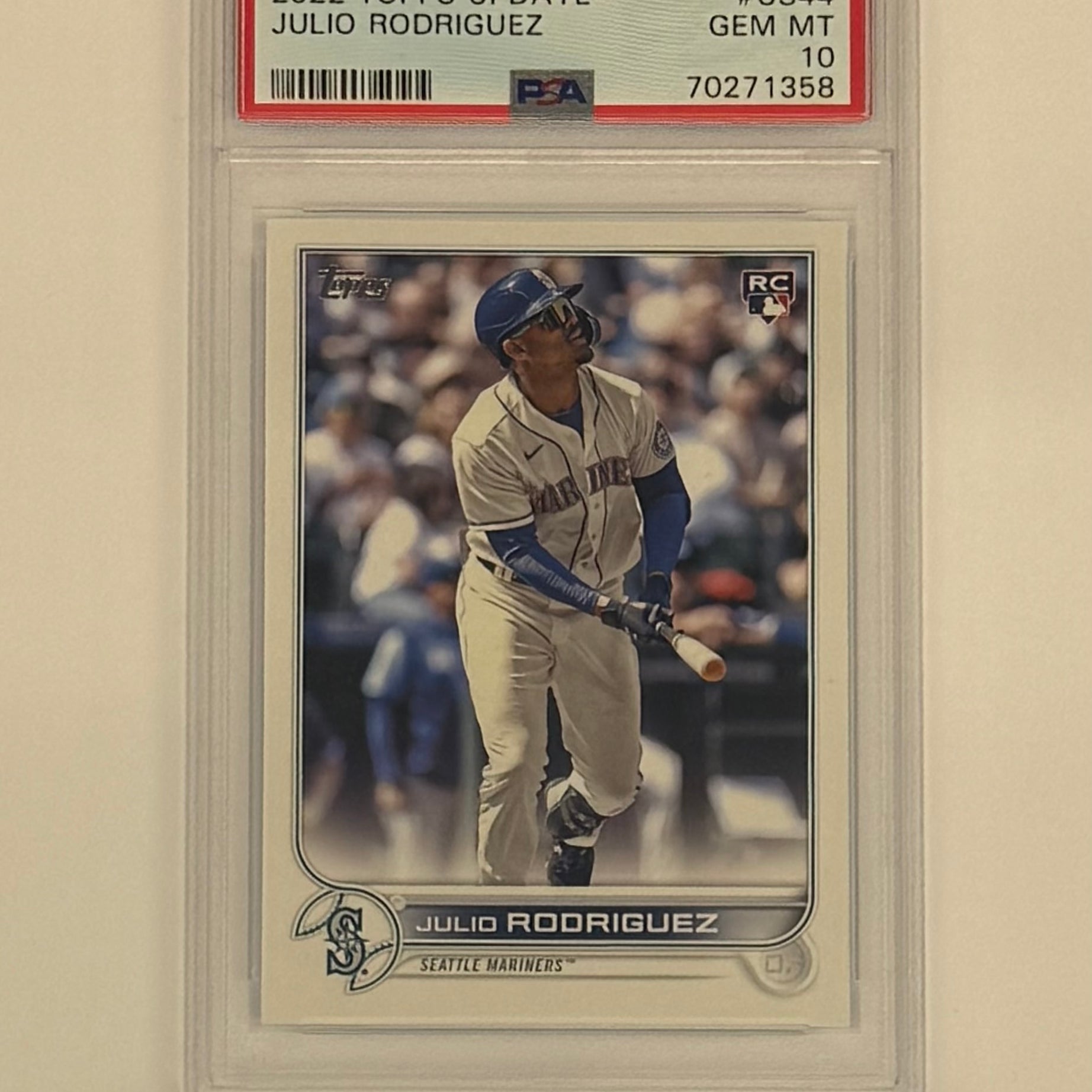 2022 Topps Update PSA 10 GEM MT Julio Rodriguez #US44